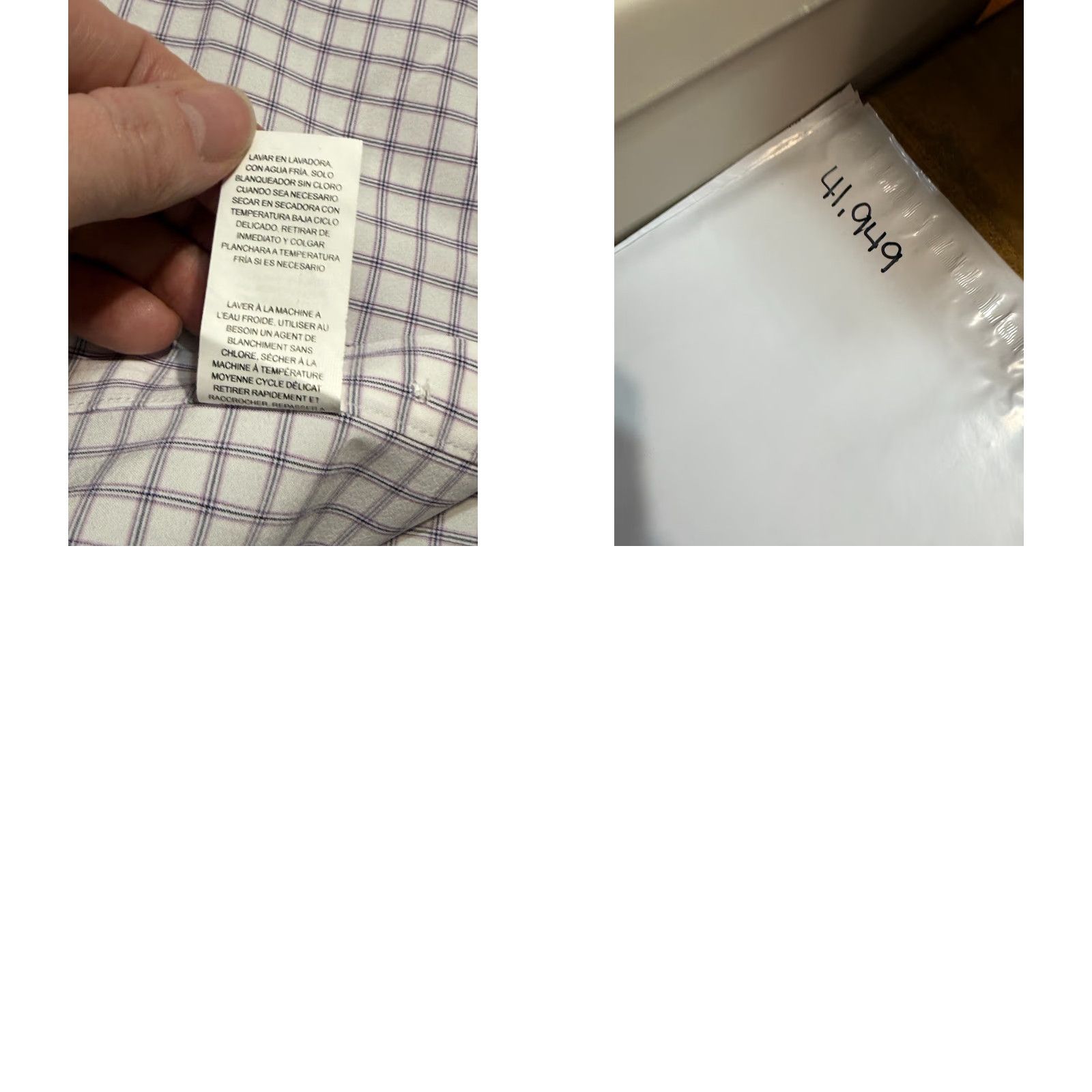 Perry Ellis Perry Ellis Portfolio Shirt Mens 16.5 34/35 White Purple Blue Button Up TRAVEL Shirt Mens - 16.5 34/35 Blue Size US M / EU 48-50 / 2 - 9 Thumbnail
