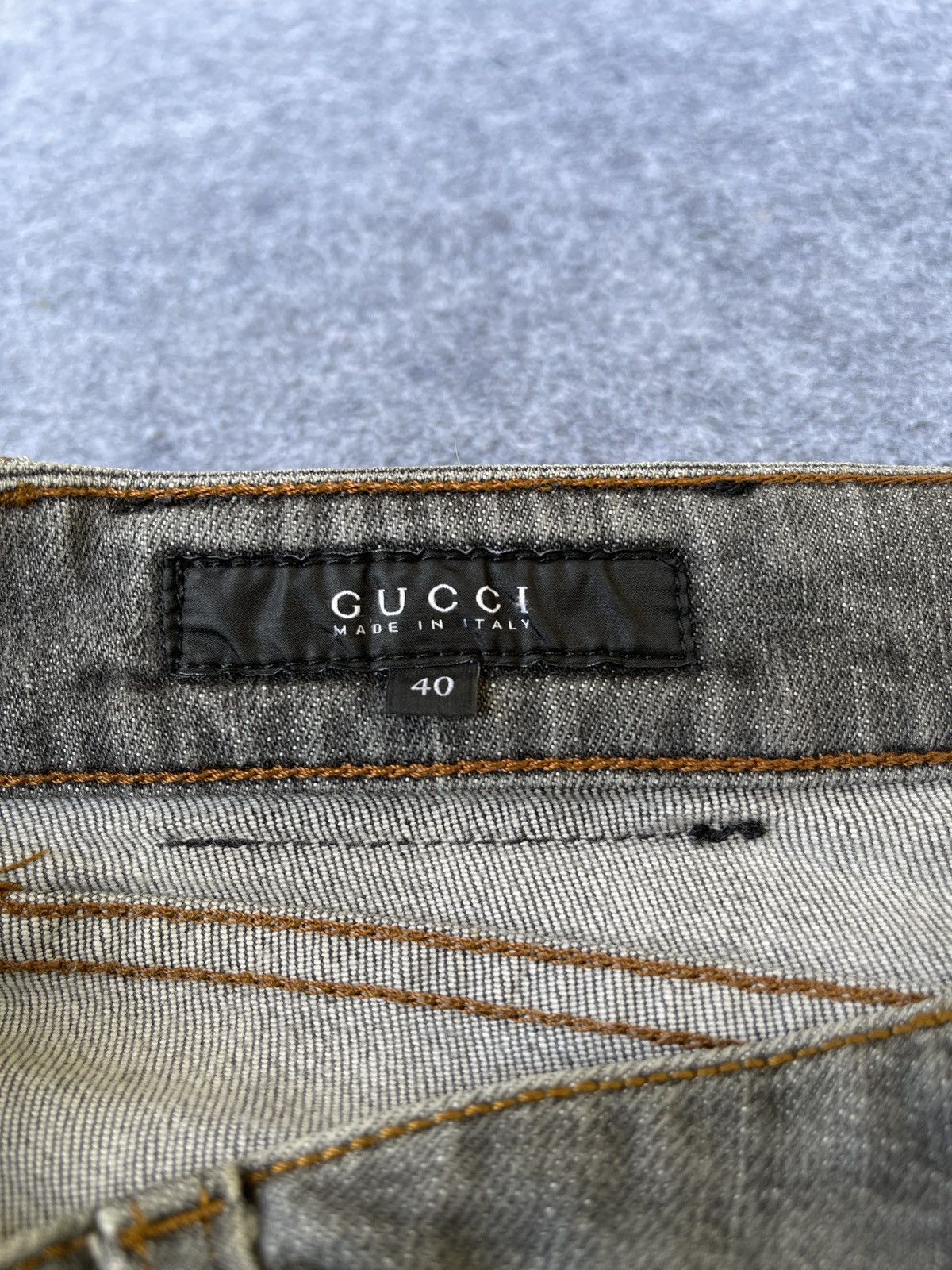Gucci Vintage🔥Gucci🔥Flared Elastane Denim Y2k Size 29" - 11 Thumbnail