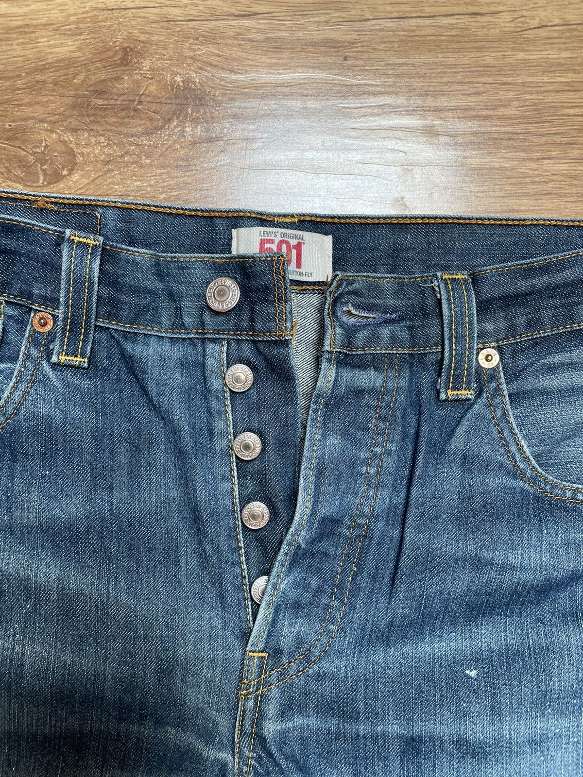 Levi's Stunning vintage Levi’s 501 blue jeans Size US 33 - 8 Thumbnail