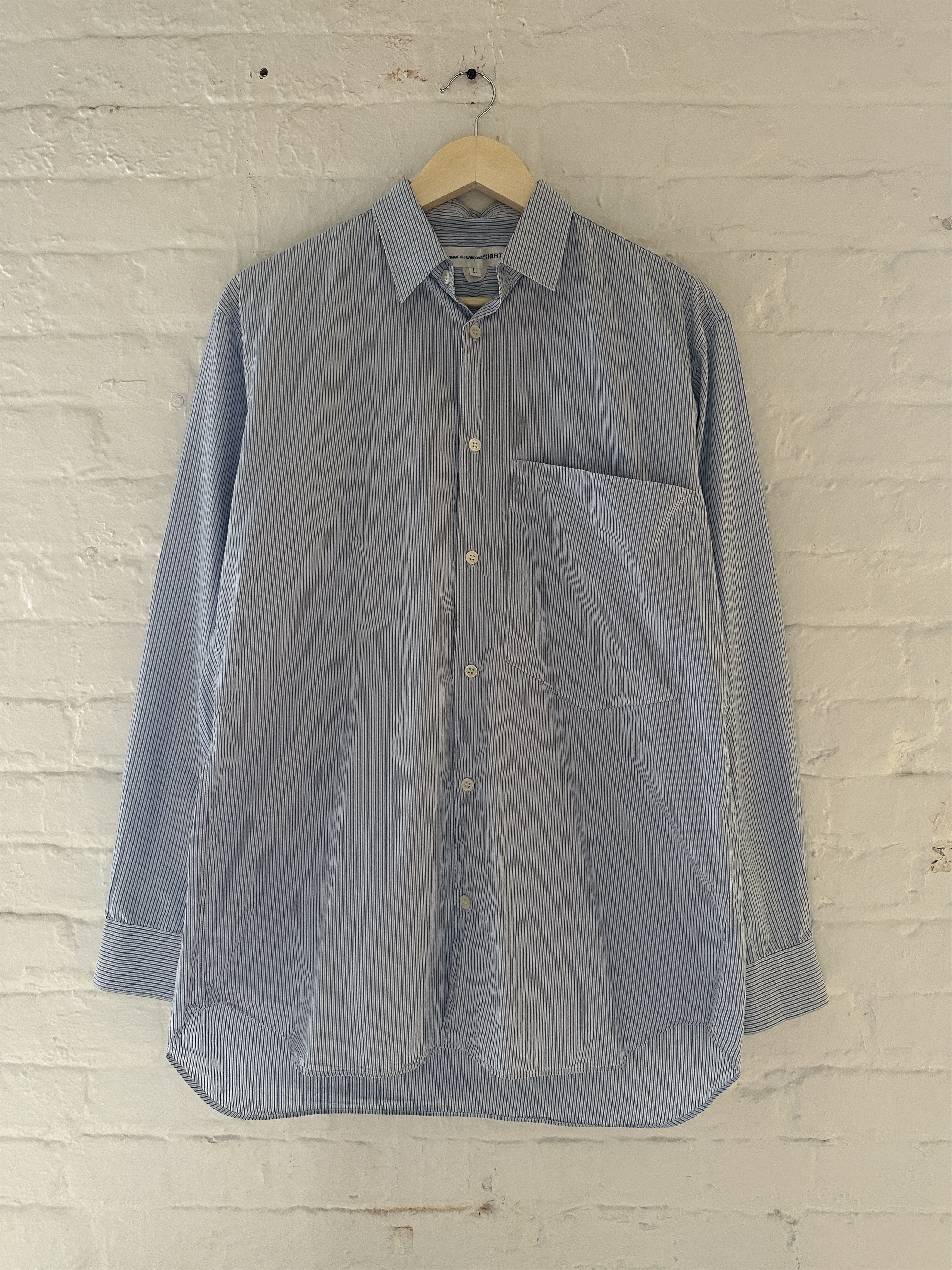Comme des Garcons SHIRT Striped Button Up Shirt