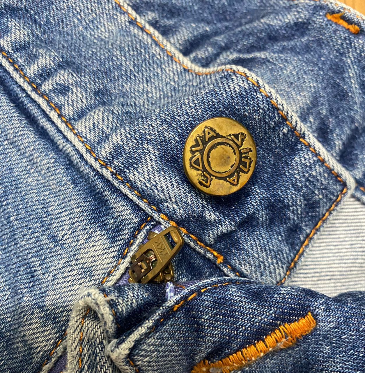 Japanese Brand Vintage Lupo Di Mare Sina Cova Patch Work Distress Denim Size US 36 / EU 52 - 14 Thumbnail