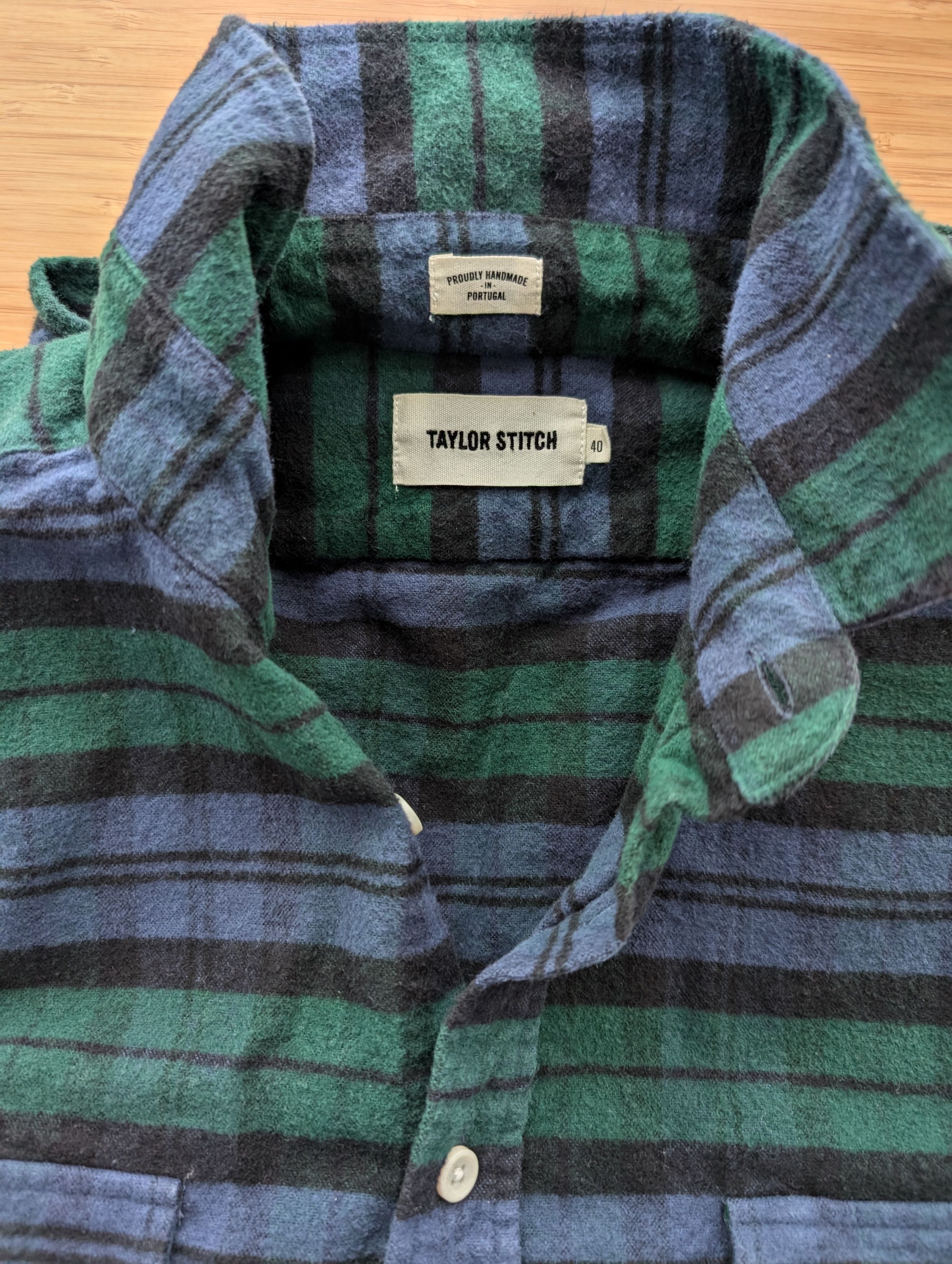 Taylor Stitch Blackwatch Plaid Button Up Size US M / EU 48-50 / 2 - 2 Thumbnail