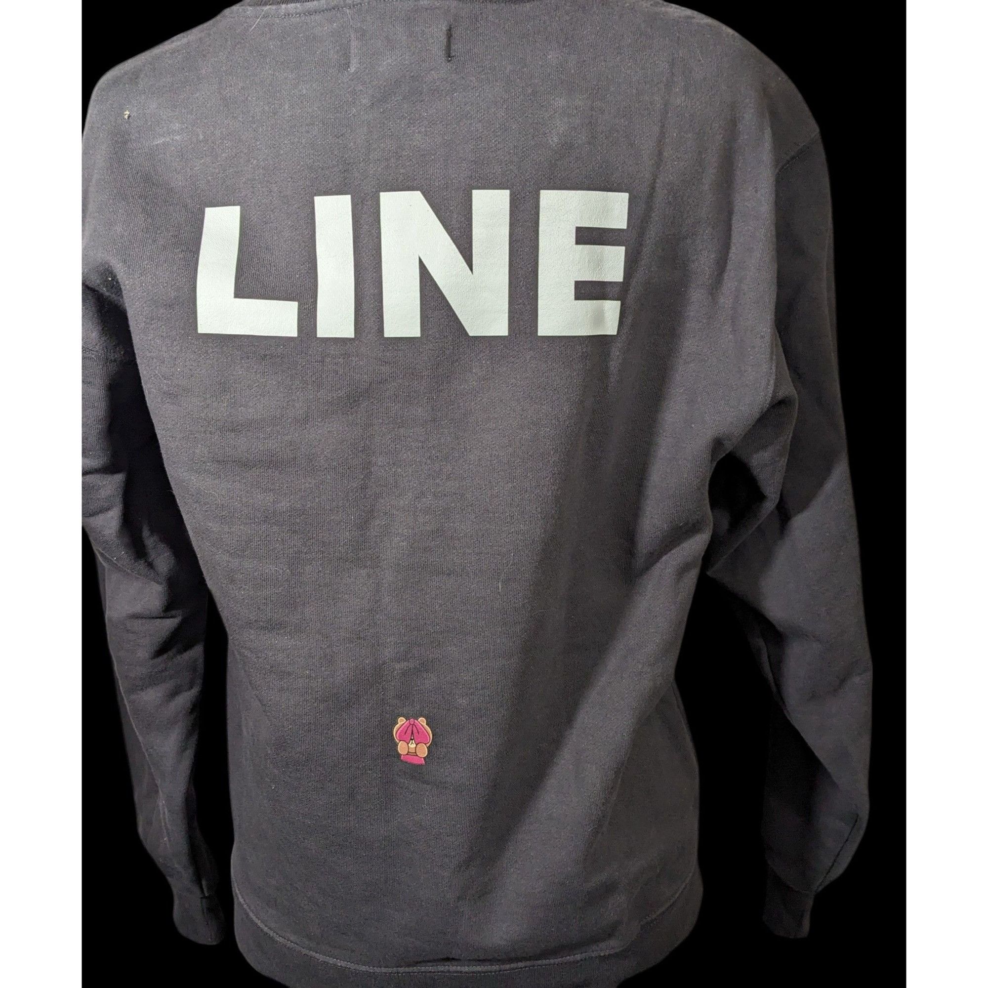 Other Pushbutton Line Friends Grey Love Sweatshirt Size Small Size US S / EU 44-46 / 1 - 2 Thumbnail