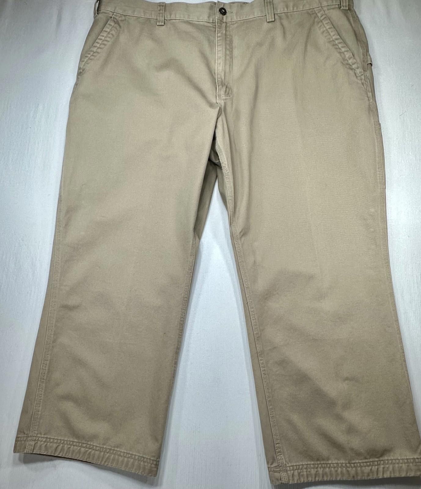 Duluth Trading Company Duluth Trading Straight Leg Flat Front Chinos Brown XL 46/28 Size US 36 / EU 52 - 1 Thumbnail