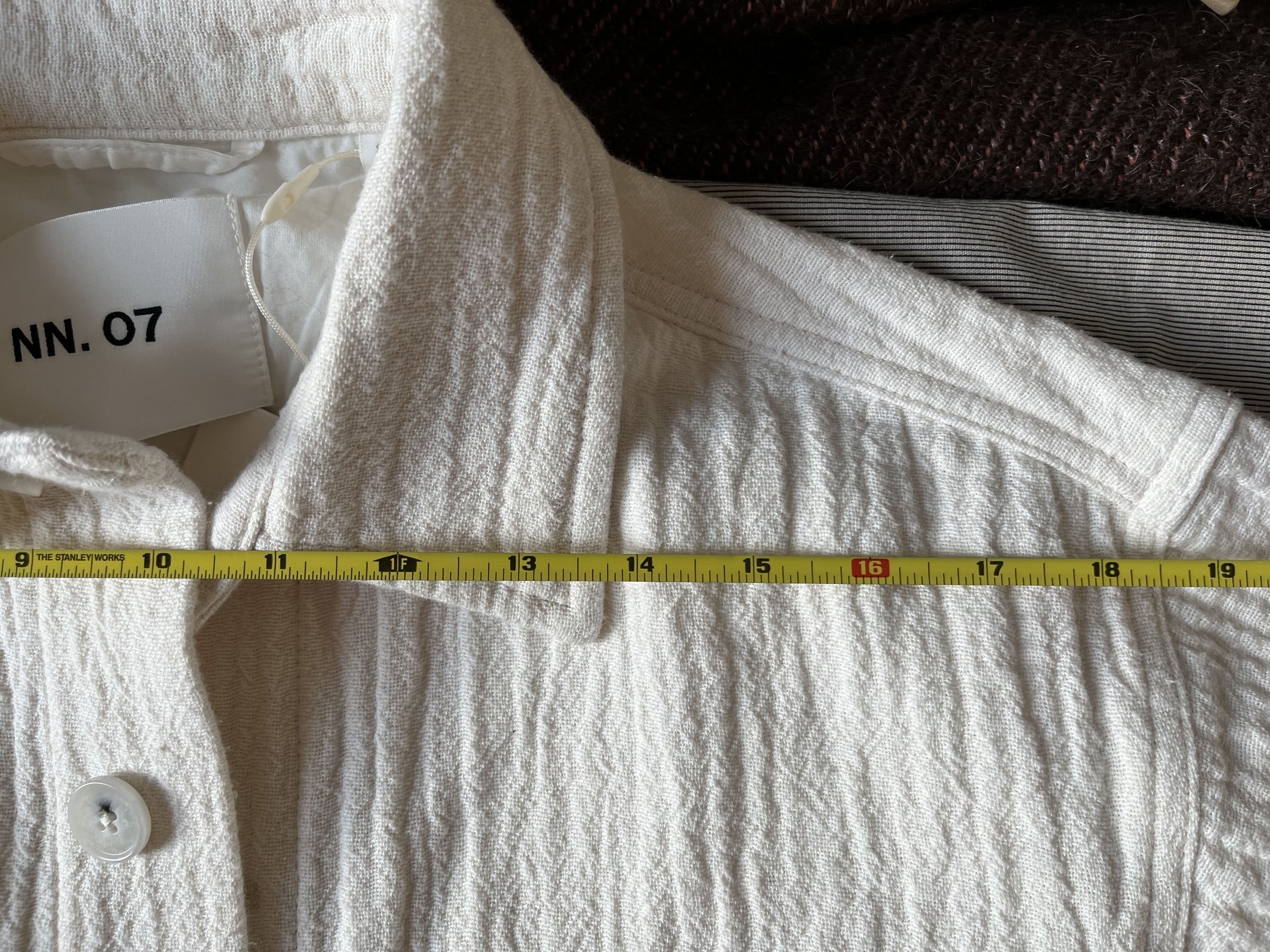 NN07 Adwin Overshirt Off-White Size US S / EU 44-46 / 1 - 7 Thumbnail