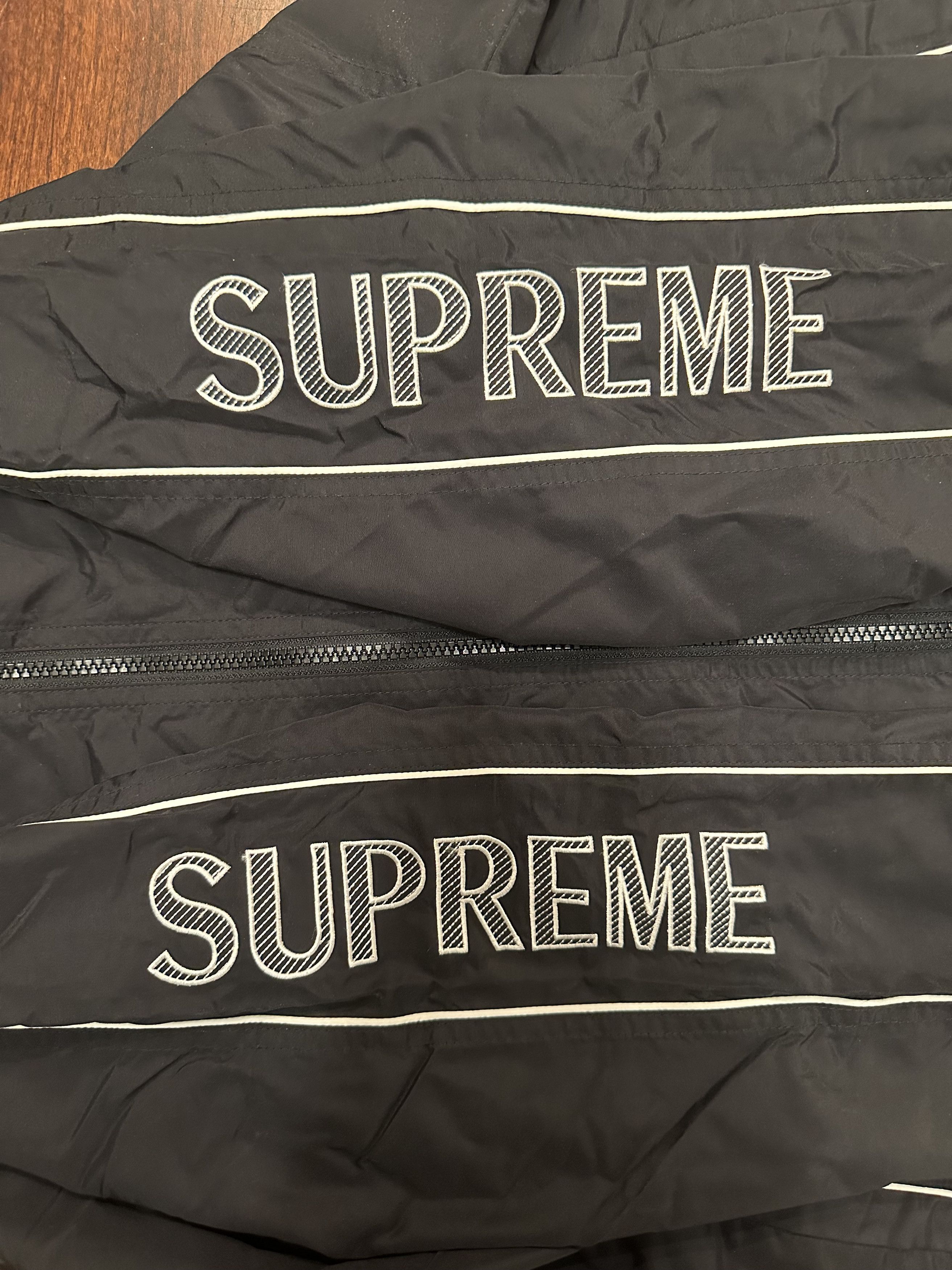 Striped Logo Windbreaker