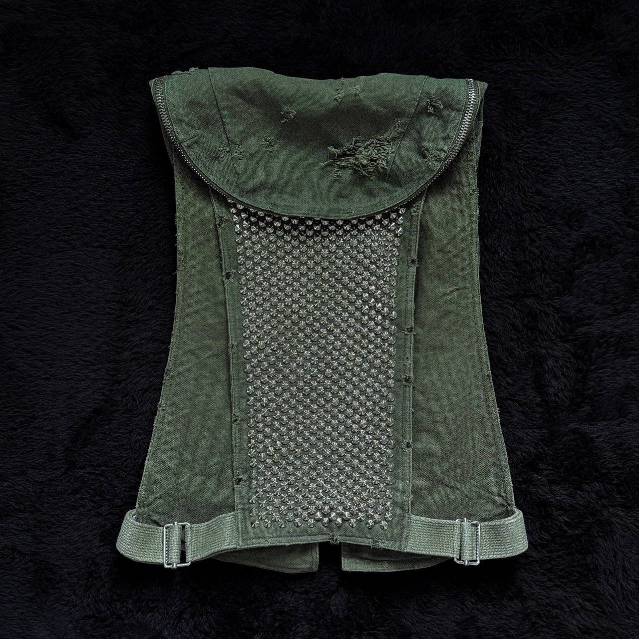 Balmain SS10 Balmain by Decarnin Cyberpunk Studded Bono Vest Size US M / EU 48-50 / 2 - 6 Thumbnail