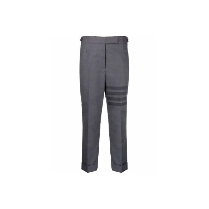 Thom Browne Thom Browne Grey Casual Trousers for Women 0079 Size 36" / US 14 / IT 50 - 1 Thumbnail