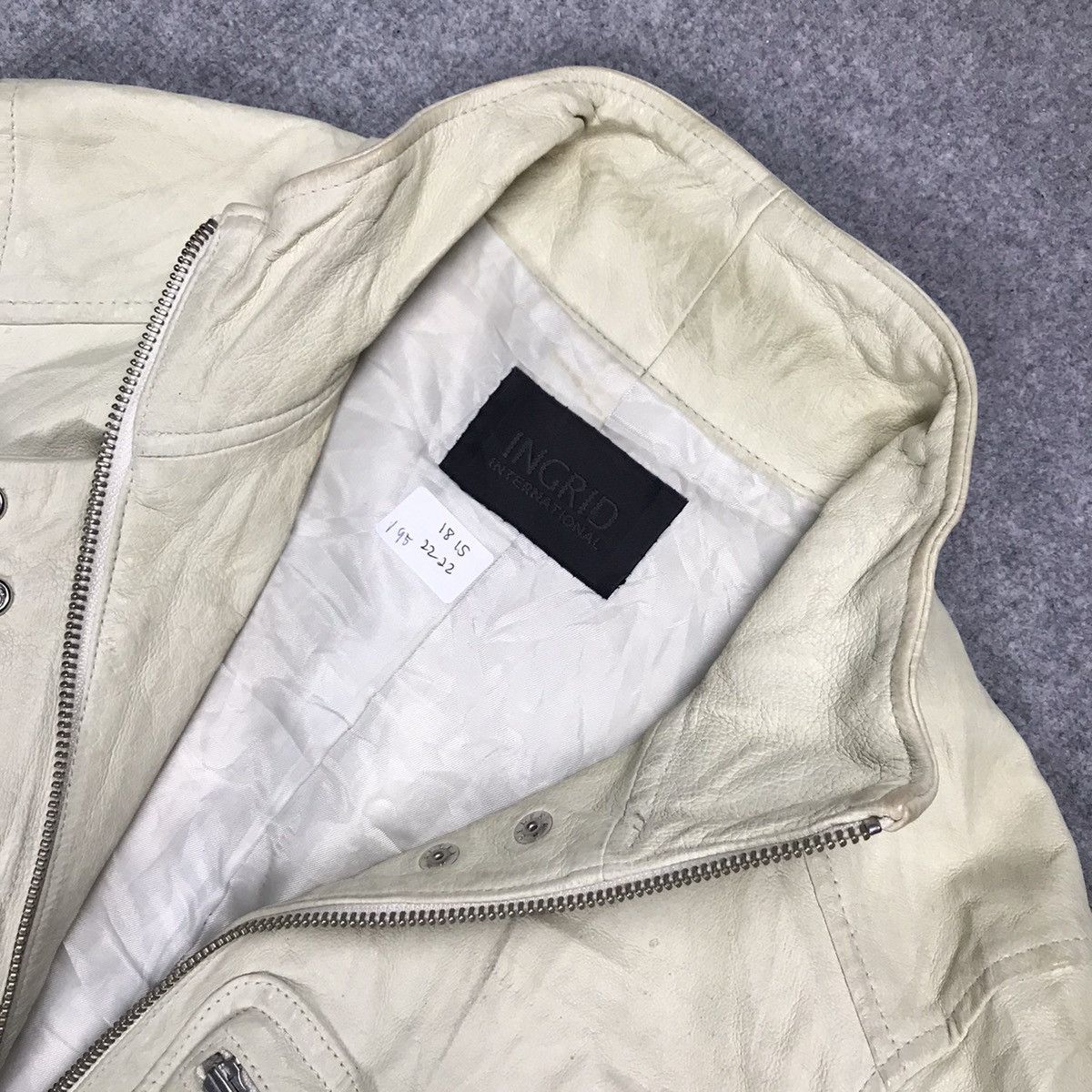 If Six Was Nine × Japanese Brand JAPAN FASHION INGRID LEATHER JACKET Size US S / EU 44-46 / 1 - 14 Thumbnail