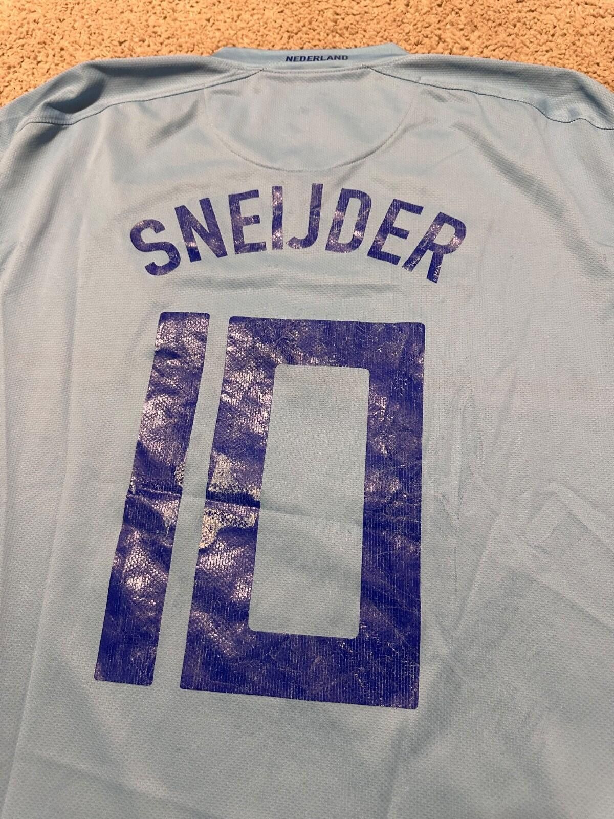 Nike Netherlands Jersey Sneijder 2008 Football Soccer Shirt Size US L / EU 52-54 / 3 - 7 Thumbnail