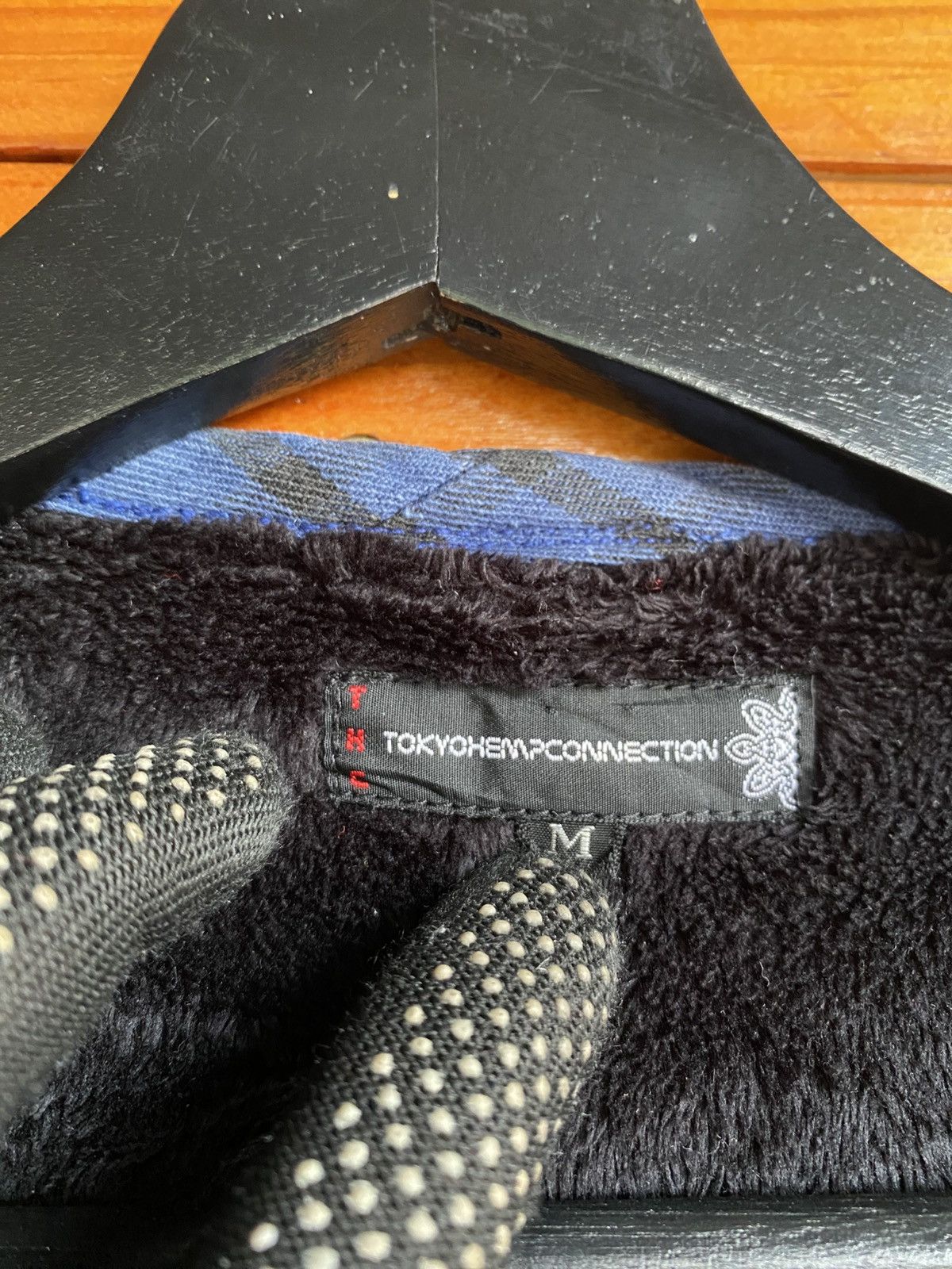 Japanese Brand Tokyo Hemp Connection Blue Plaid Lined Jacket Avant Garde Size US M / EU 48-50 / 2 - 6 Thumbnail