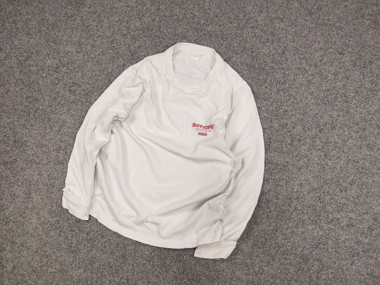 MOUSSY Moussy Bottom's Up Japan Design Light White Logo Long Sleeve Size US M / EU 48-50 / 2 - 3 Thumbnail