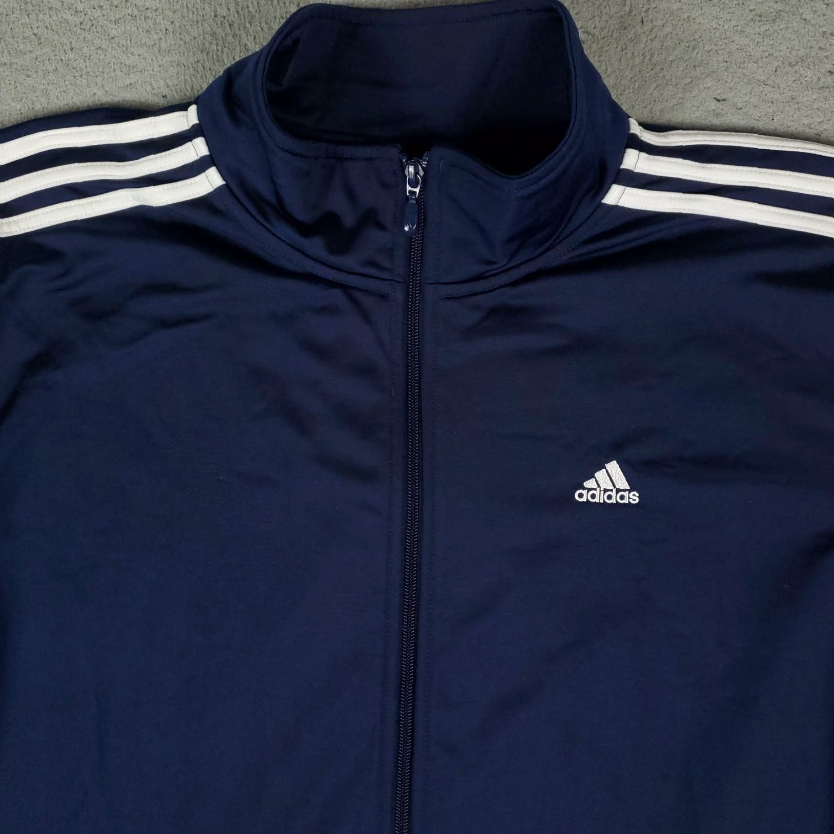 Adidas Adidas Jacket Mens Large Blue Lightweight Full Zip Track Jacket Sports Modern Mens Size US L / EU 52-54 / 3 - 2 Thumbnail