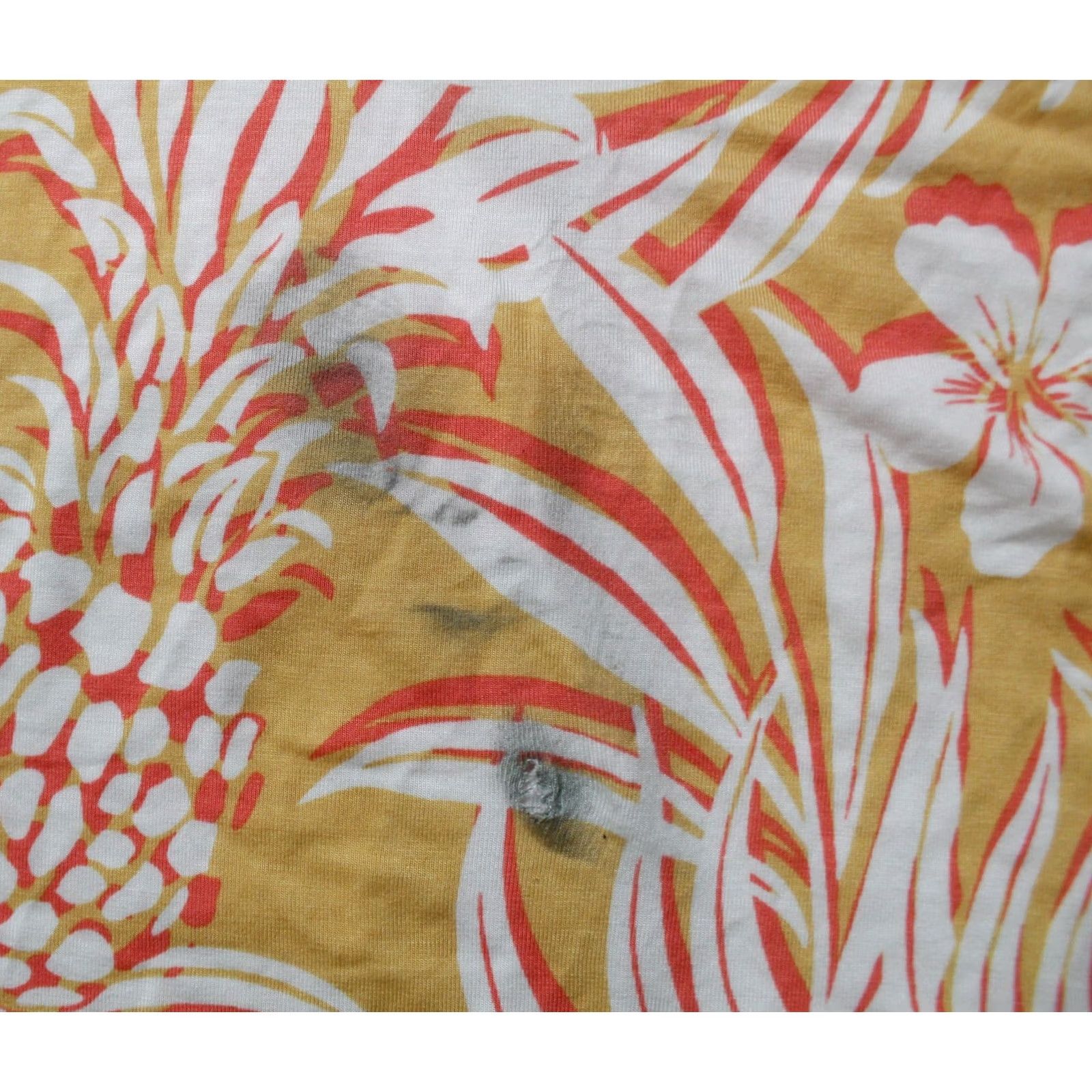 Vintage Belle By Kim Gravel Women's T-Shirt XL Yellow Pineapple Palm Trim V-Neck Bamboo See Pictures EH6 Bamboo 93% Rayon 7% Spandex Mens Womens Girls Boys Size XL / US 12-14 / IT 48-50 - 3 Thumbnail