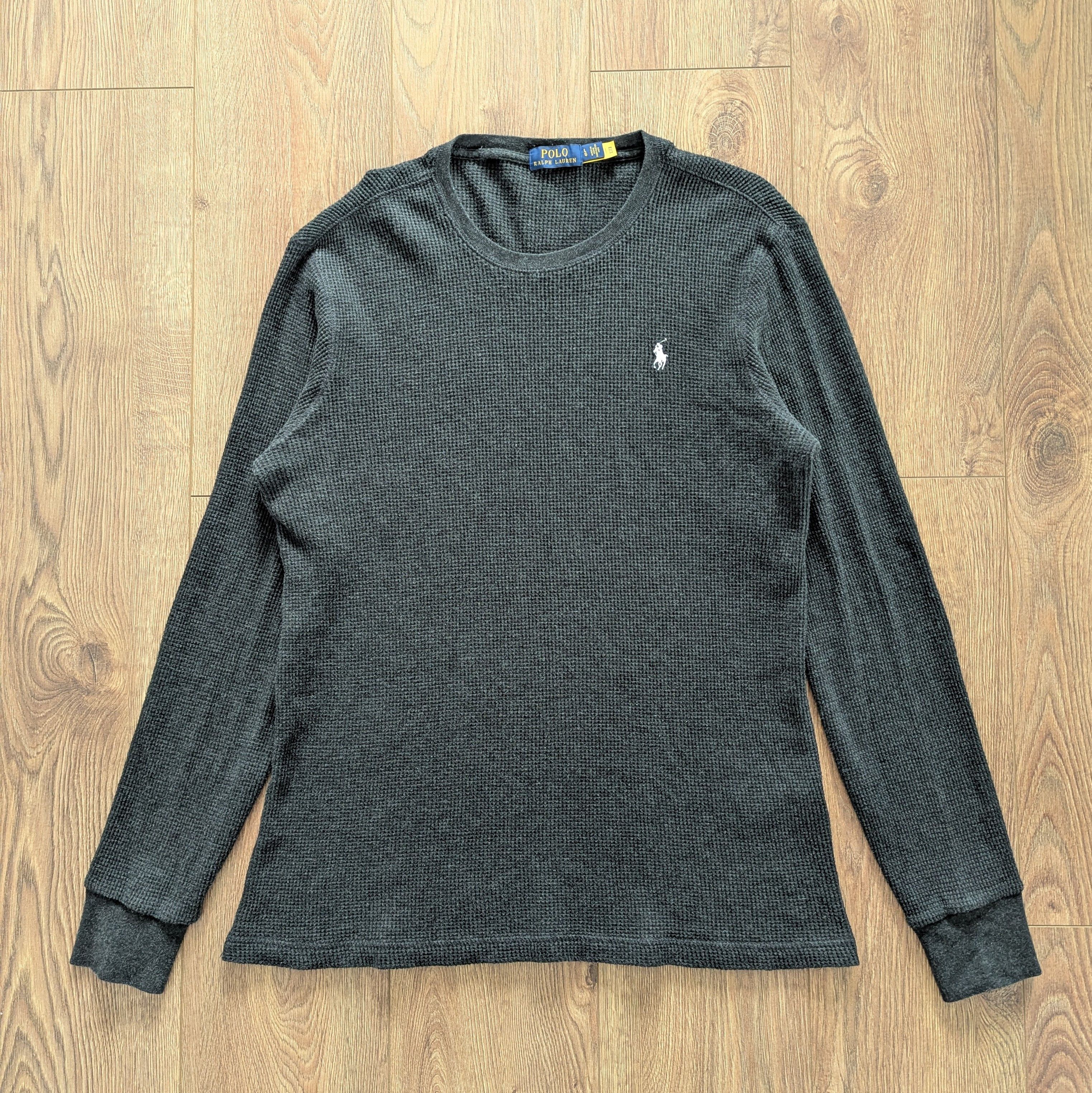 Other Polo Ralph Lauren Waffle Knit Crew Long Sleeve Luxury Brand Size US L / EU 52-54 / 3 - 18 Thumbnail