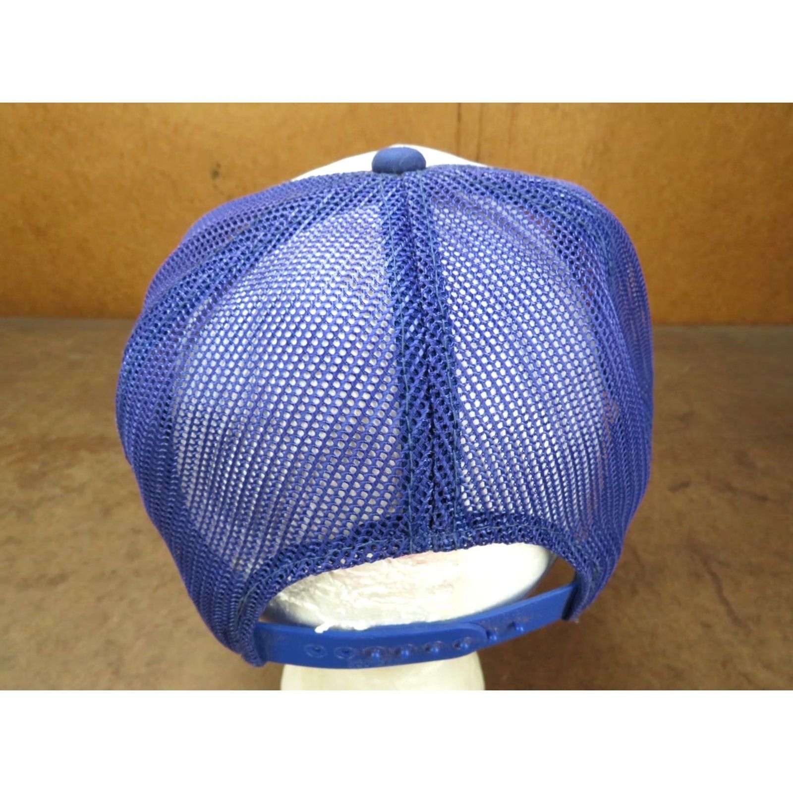 Vintage VINTAGE Ozark Village Restaurant Eureka Springs Arkansas Blue white snapback Hat Unisex Adults One Size Blue 80s Theme Adjustable Snapback Hat Size ONE SIZE - 3 Thumbnail