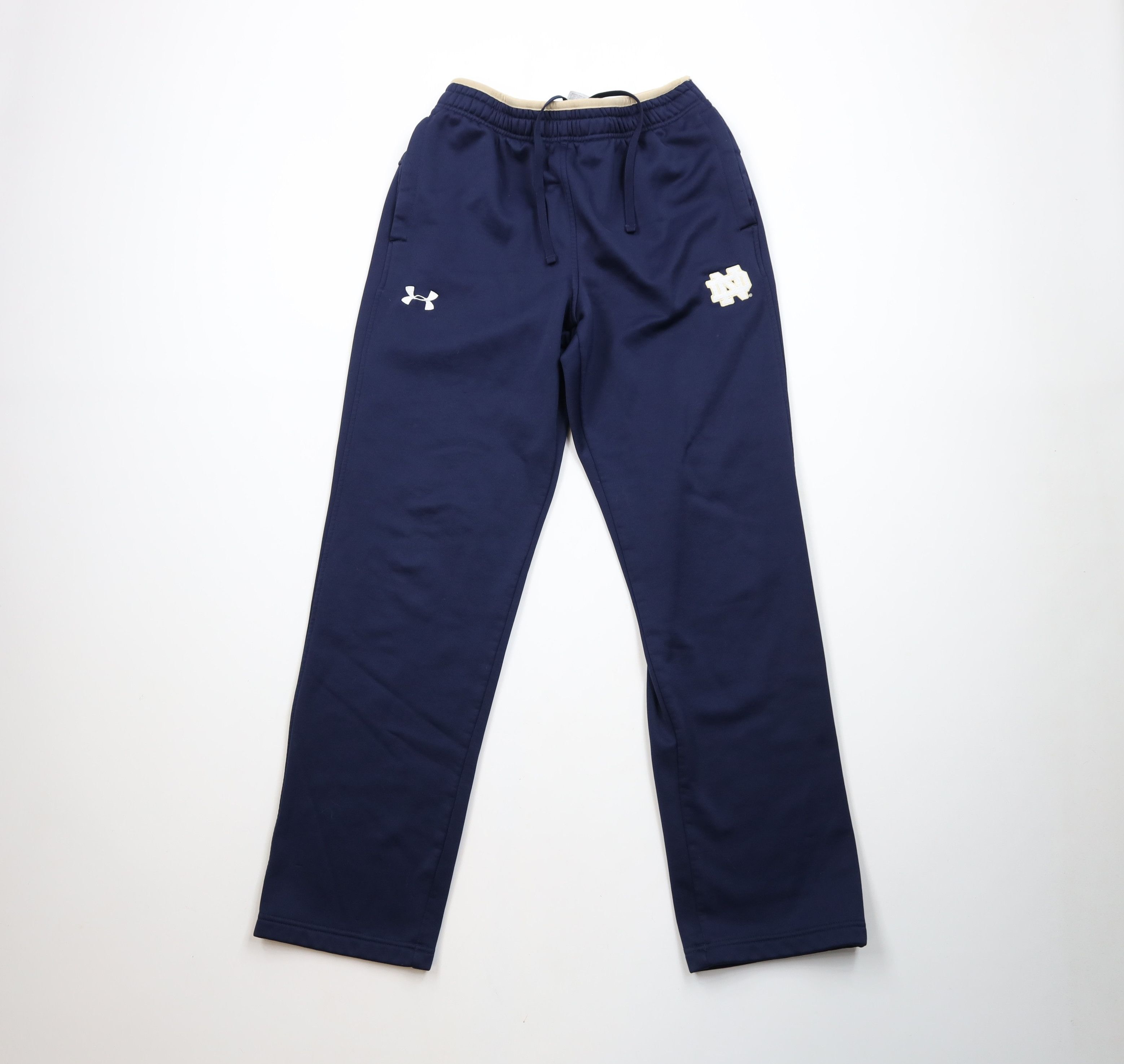 Under Armour × Vintage Under Armour Notre Dame University Fleece Lined Sweatpants Size US 32 / EU 48 - 1 Thumbnail