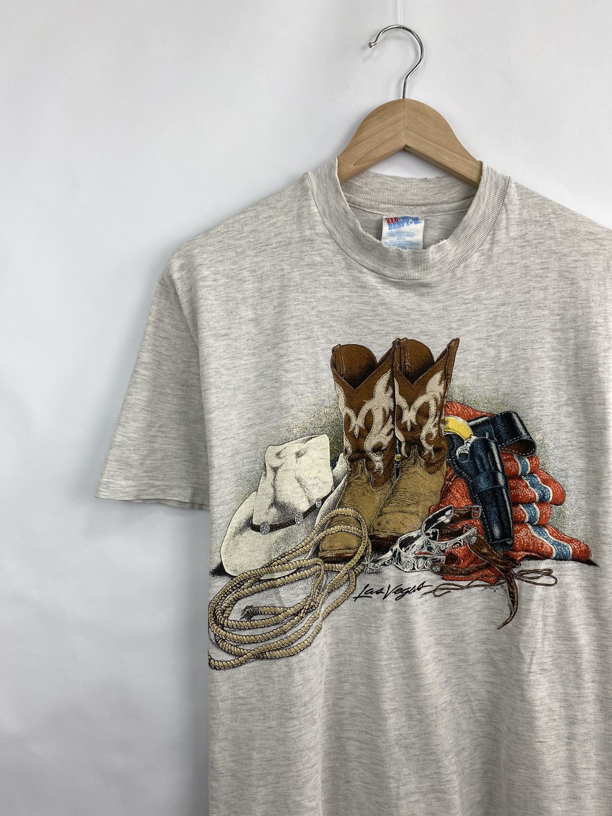 Cowboy Equipment 🇺🇸 Vintage 1994 Cowboy Western Las Vegas Rare Retro t-shirt Size US M / EU 48-50 / 2 - 2 Thumbnail