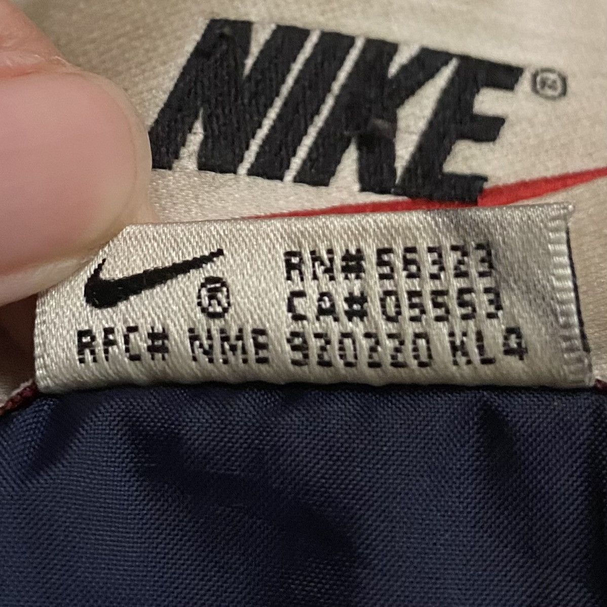 Nike × Vintage Vintage Brand Nike Nylon Jacket 1990s Size US XL / EU 56 / 4 - 10 Thumbnail