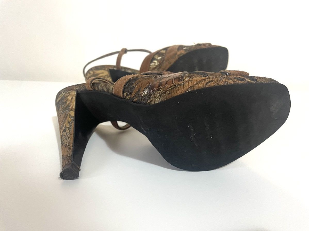 Miu Miu Authentic Miu Miu high heel sandals in gold Size US 9.5 / IT 39.5 - 8 Thumbnail