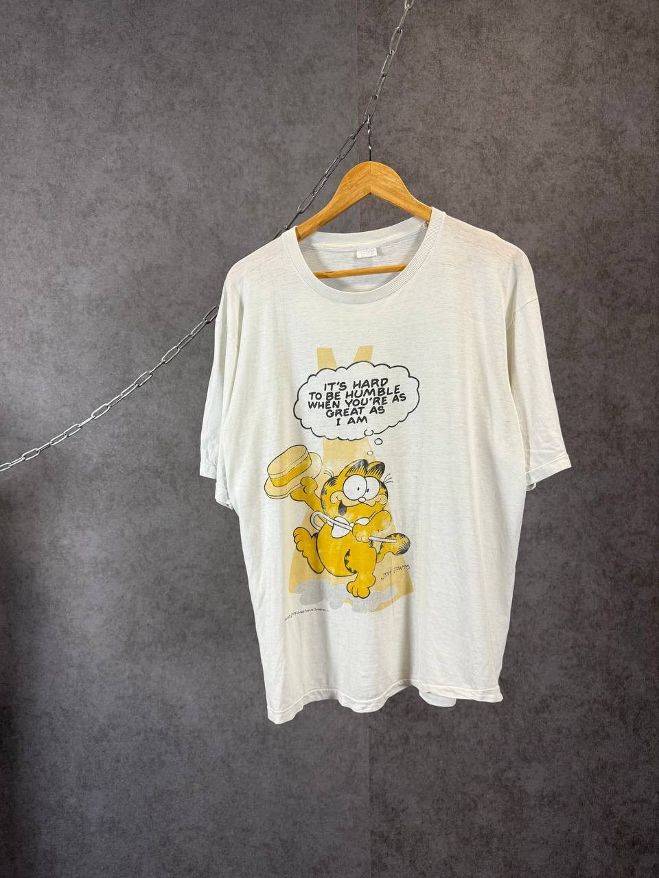 Vintage Garfield 1978 vintage comics movie single stitch tee Size US L / EU 52-54 / 3 - 1 Thumbnail