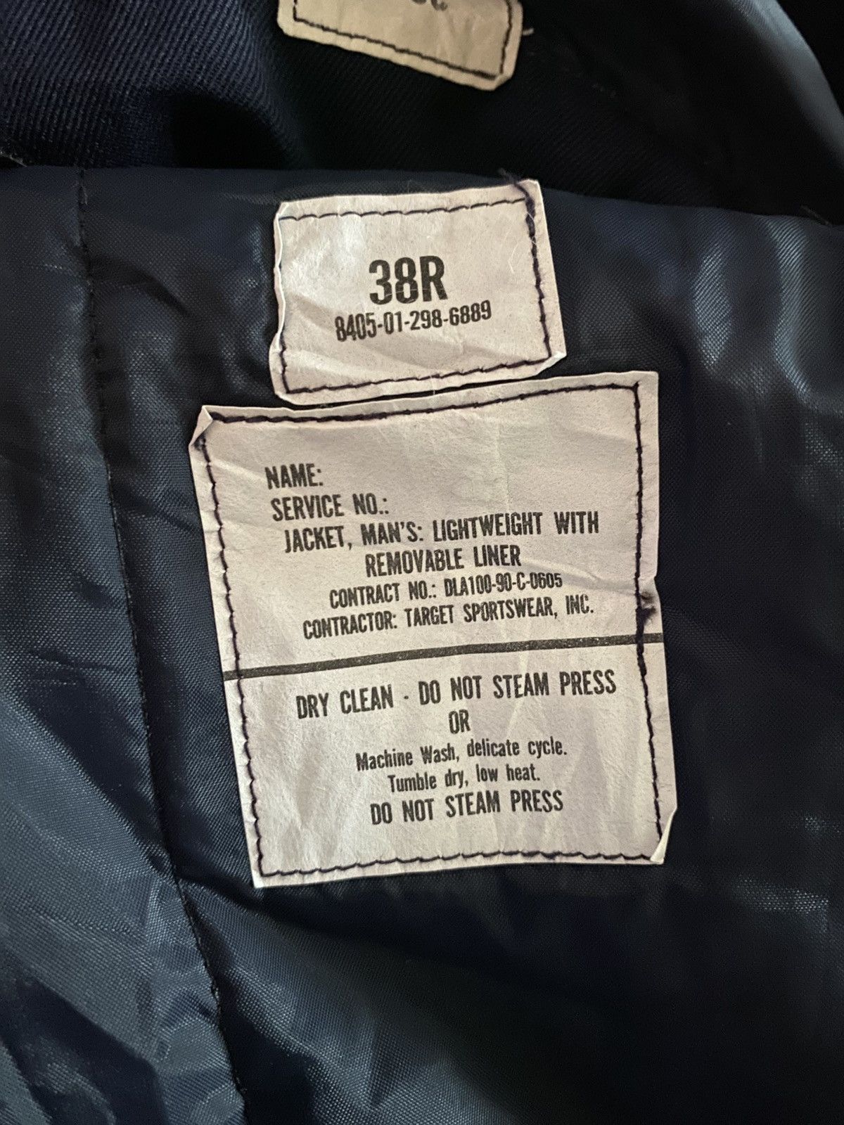 Vintage Vintage US Military Style Navy 38R Removable Line Harrington Size US S / EU 44-46 / 1 - 9 Thumbnail