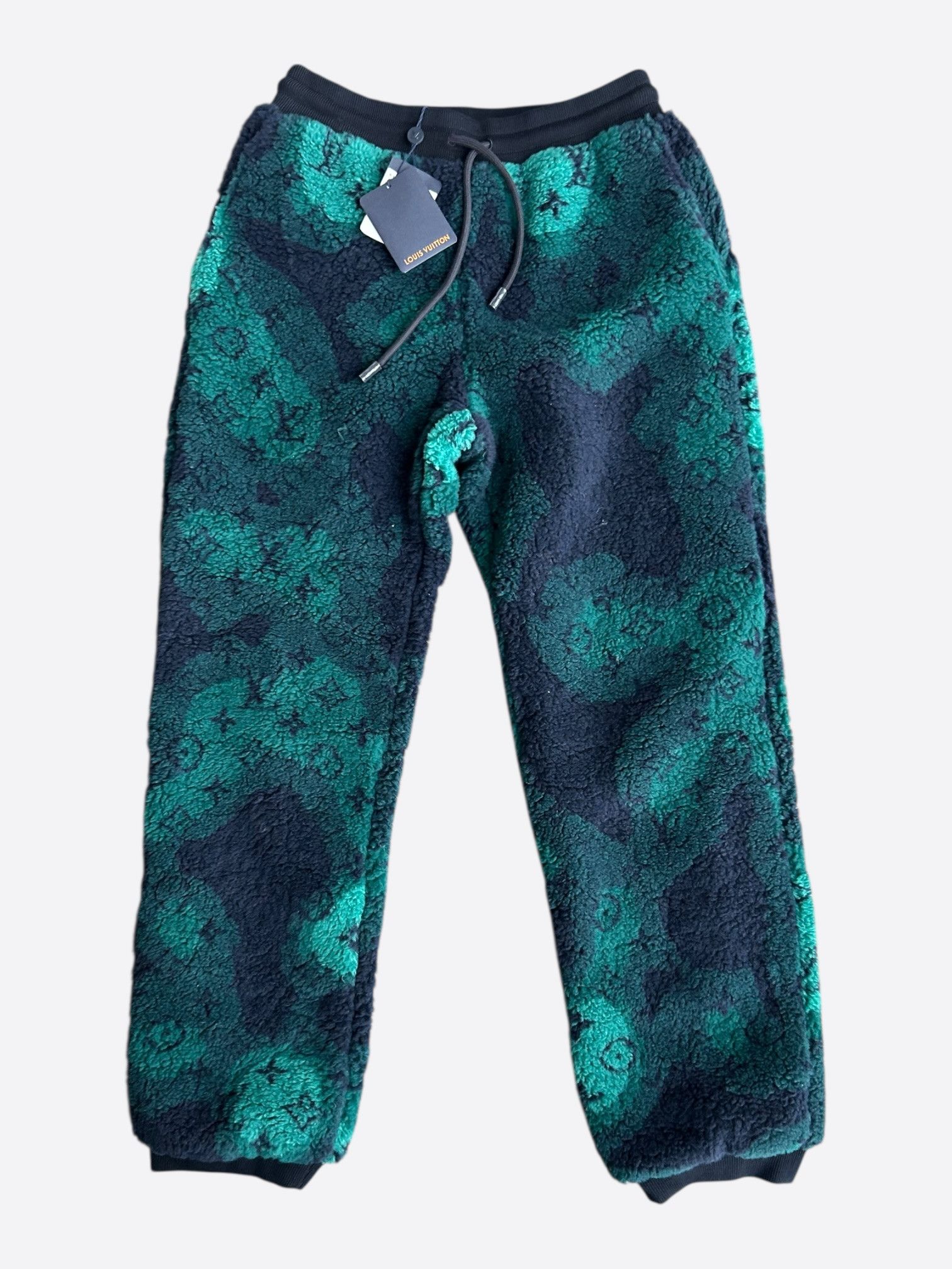 Louis Vuitton Louis Vuitton Green Camouflage Monogram Fleece Sweatpants Size US 36 / EU 52 - 1 Thumbnail