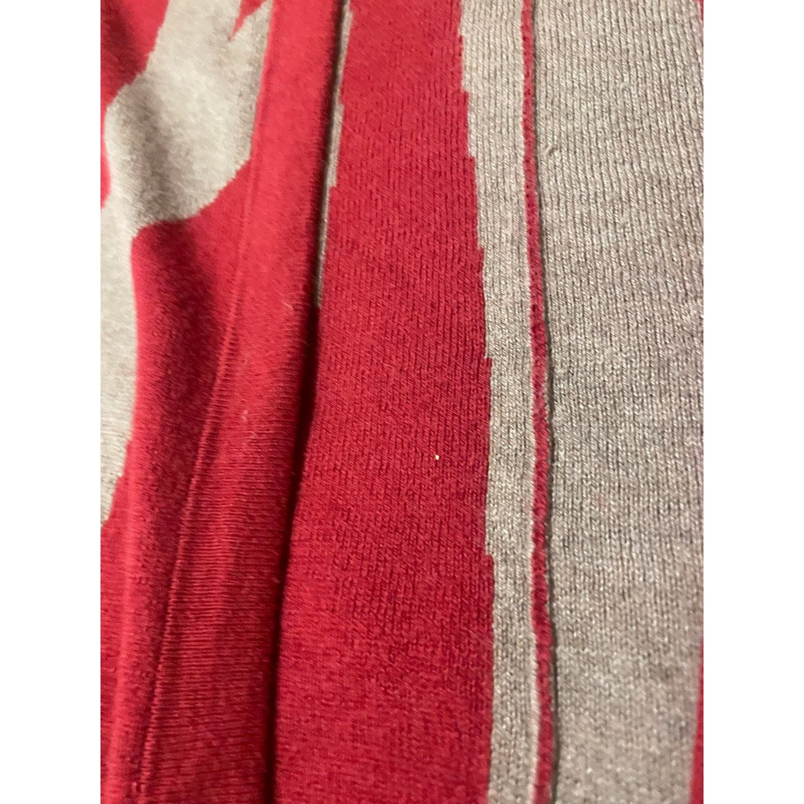 Chicos Chico's Boho Red Geometric Print Knit Kimono Shawl One Size Size ONE SIZE - 9 Thumbnail