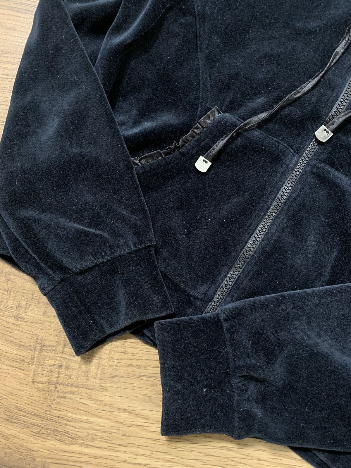 Just Cavalli VINTAGE VELOUR ROBERTO CAVALLI GYM Y2K ZIP UP HOODIE Size L / US 10 / IT 46 - 8 Thumbnail