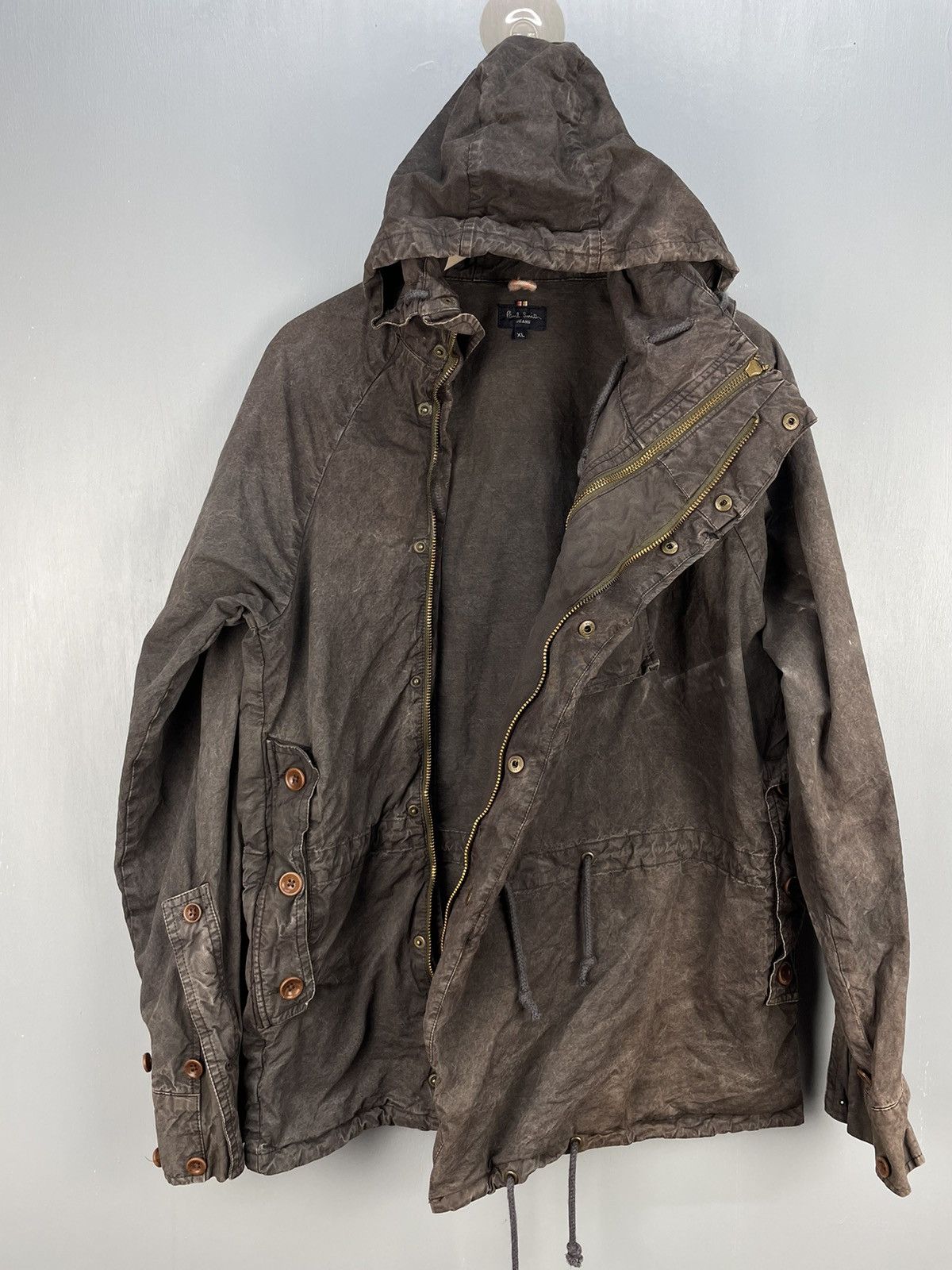 Paul Smith Paul Smith anorak hood jacket zip up army style Size US XL / EU 56 / 4 - 8 Thumbnail