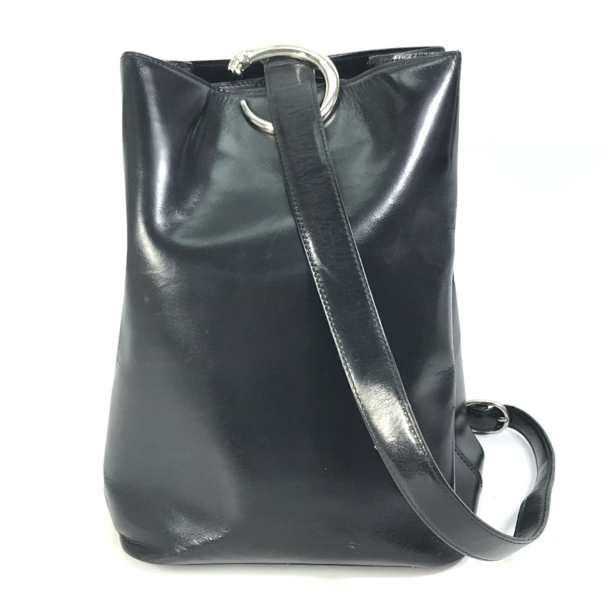 Cartier Cartier Leopard leopard print leopard Shoulder Shoulder Bag Black Silver Size ONE SIZE - 1 Thumbnail