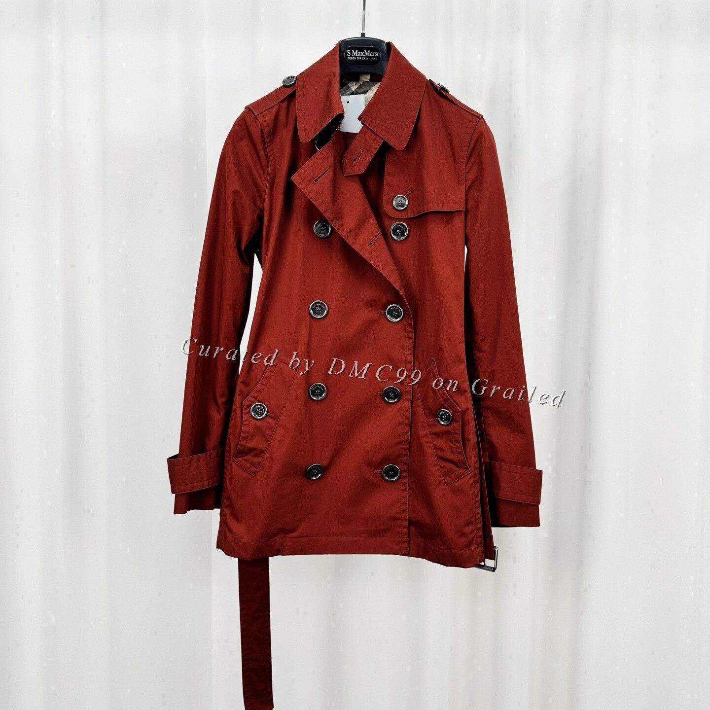 Burberry Burberry Double-Breasted Plaid Trench Coat Size XXS / US 00 / IT 34 - 1 Thumbnail