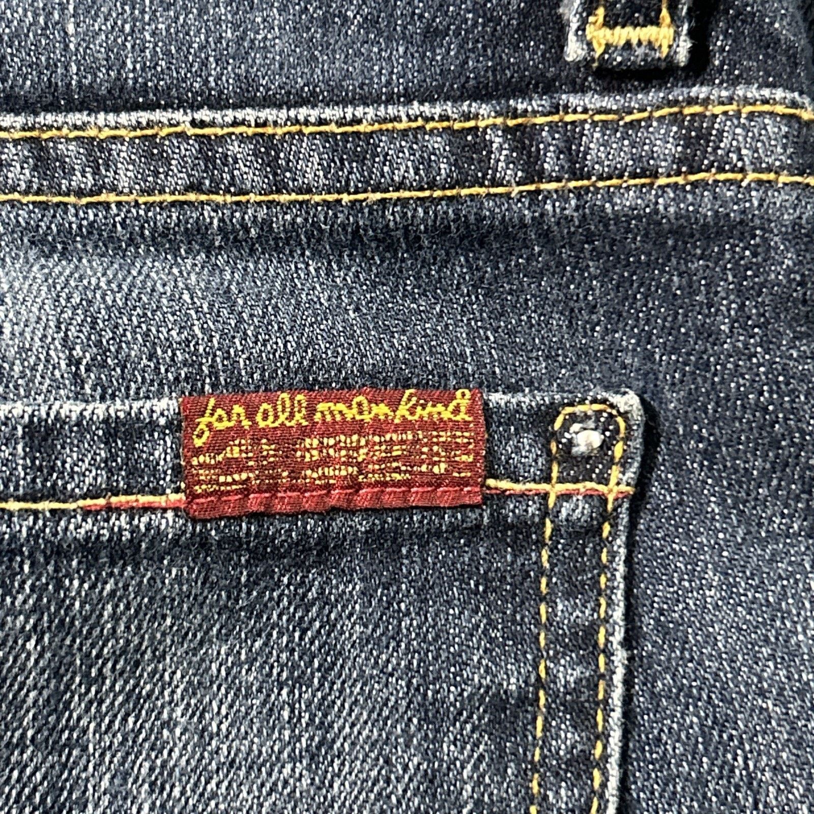 7 For All Mankind 7 ForAll Mankind Beyond Baggy Dojo Jeans 25 28x32 Flare Wide Size 28" / US 6 / IT 42 - 5 Thumbnail