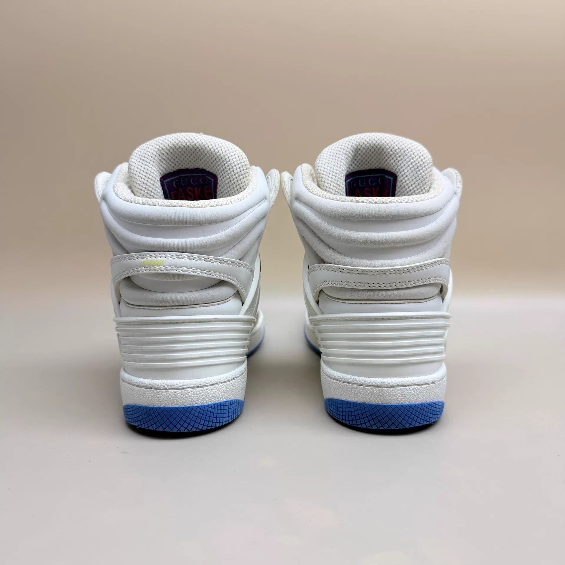Gucci GUCCI Basket White & Blue Sneaker 35 99 New Size US 4.5 / IT 34.5 - 3 Thumbnail