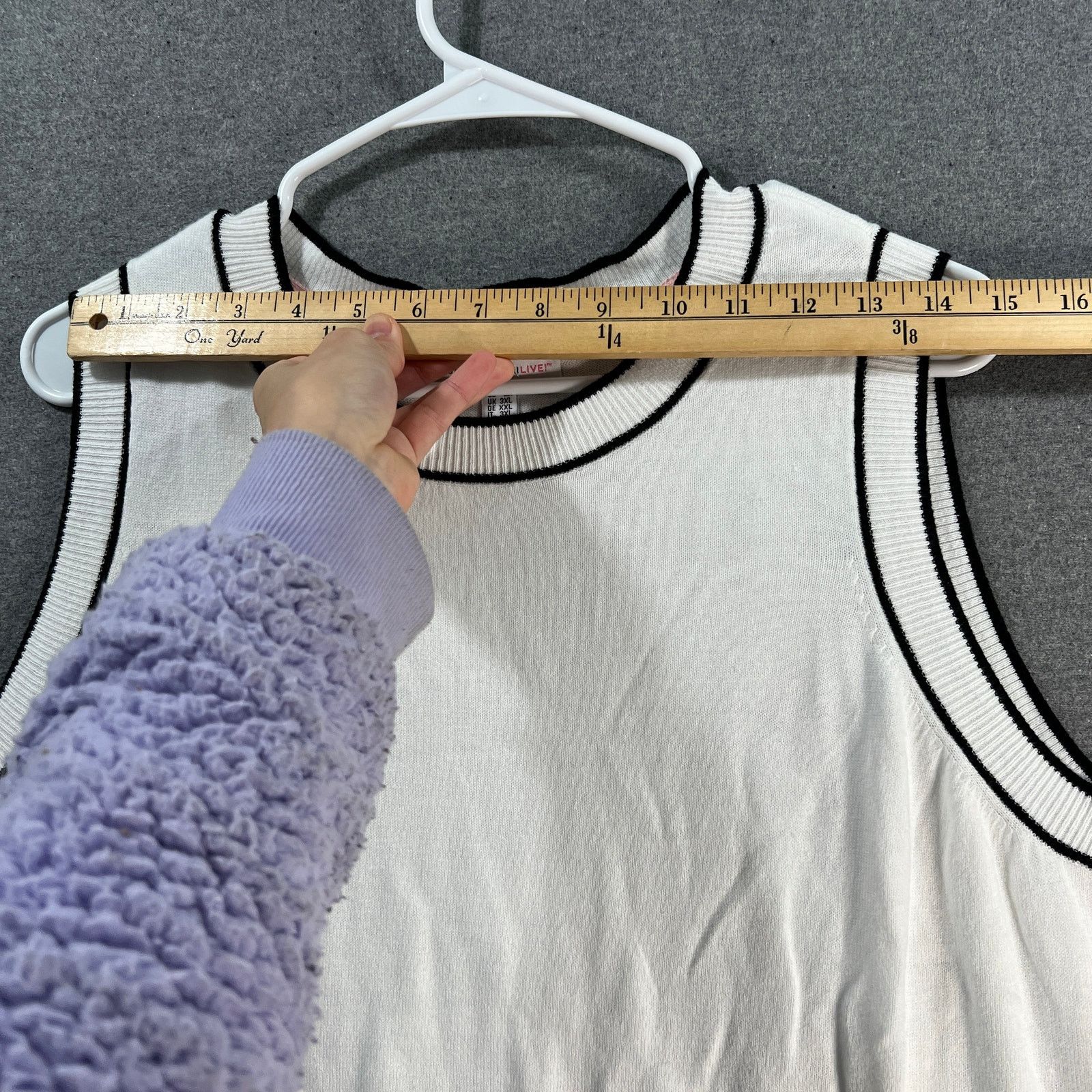 Isaac Mizrahi Isaac Mizrahi Live! Sleeveless Sweater with Tipped Size XXL / US 16-18 / IT 52-54 - 6 Thumbnail
