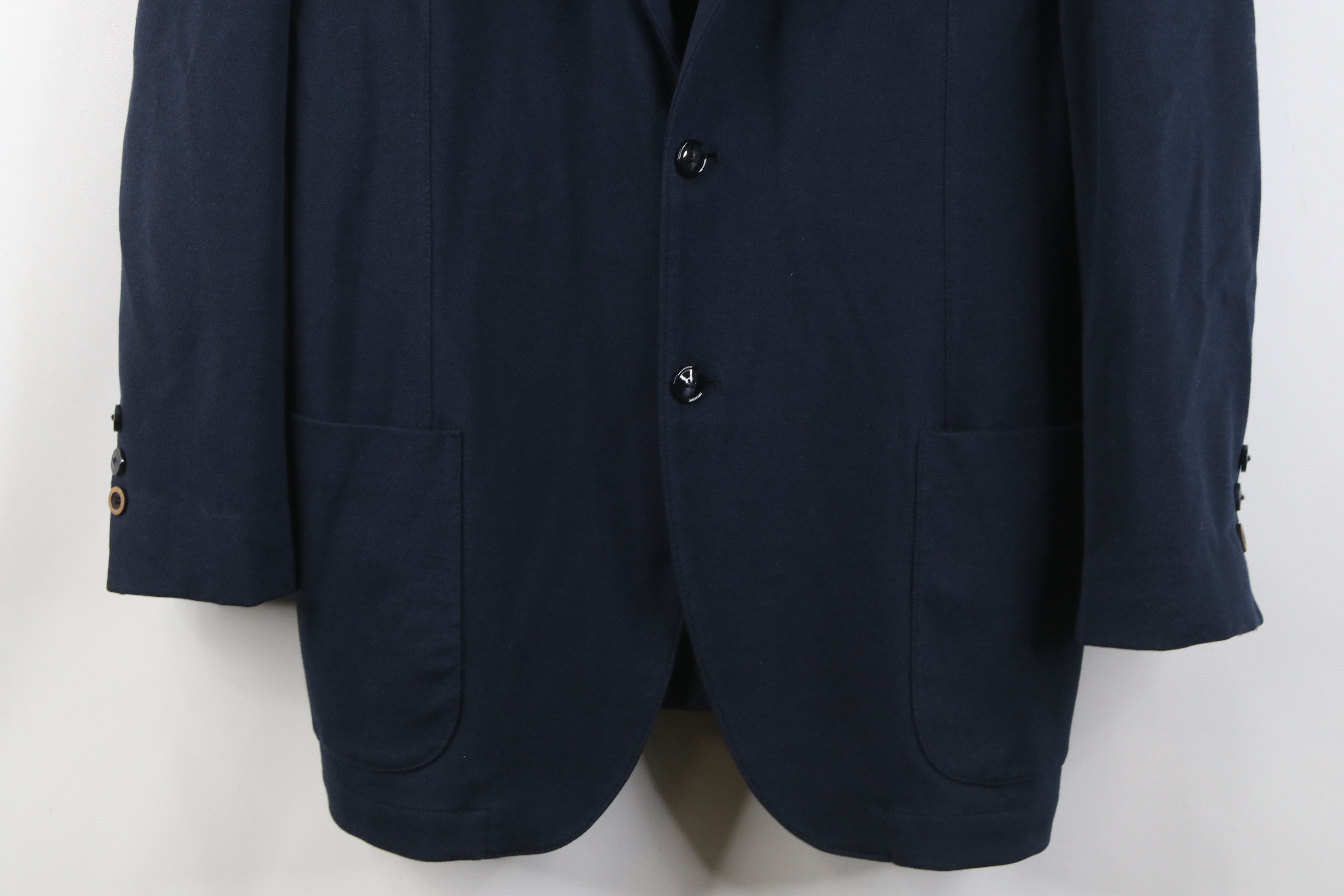 Stone Rose Stone Rose Knit 2 Button Suit Coat Blazer Jacket Navy Blue Size US XXL / EU 58 / 5 - 3 Thumbnail