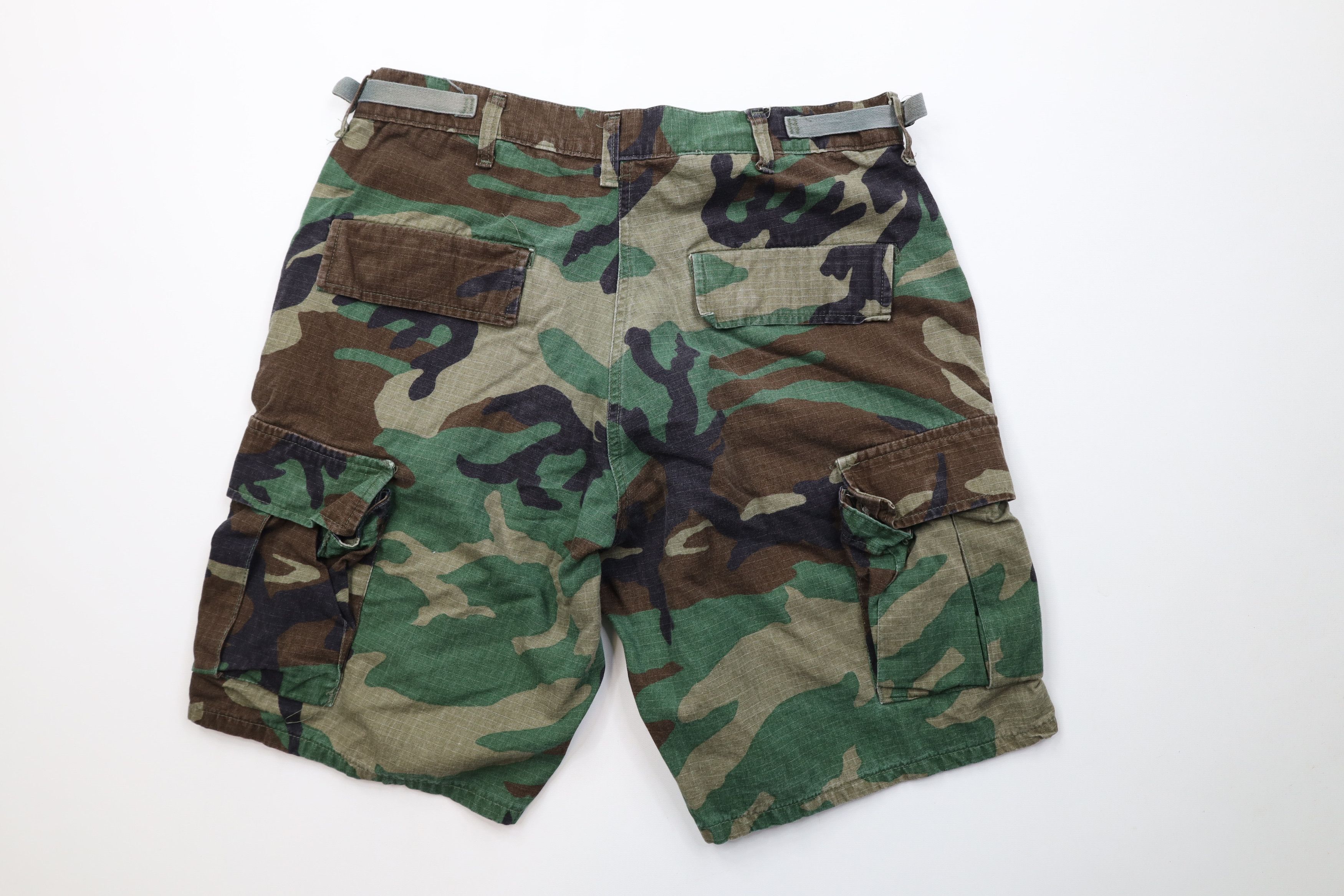 Vintage Vintage 90s Streetwear Military Cargo Shorts Camouflage Size US 32 / EU 48 - 8 Thumbnail