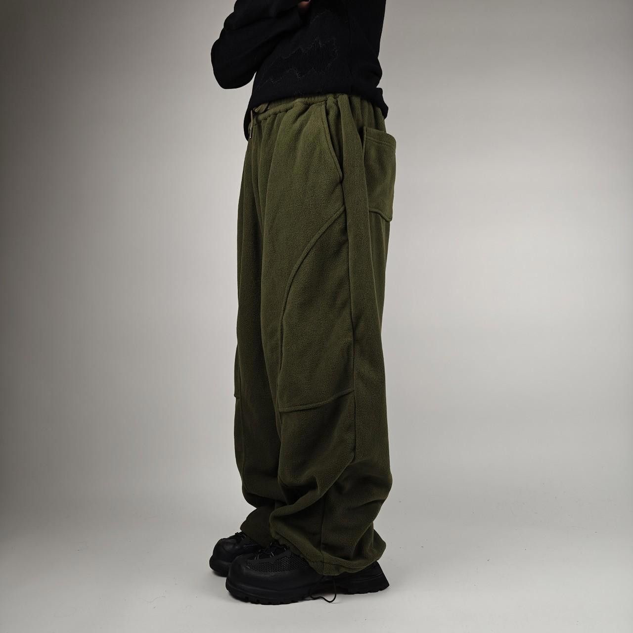 Other Green Wide Leg Panelled Joggers Size US 32 / EU 48 - 3 Thumbnail