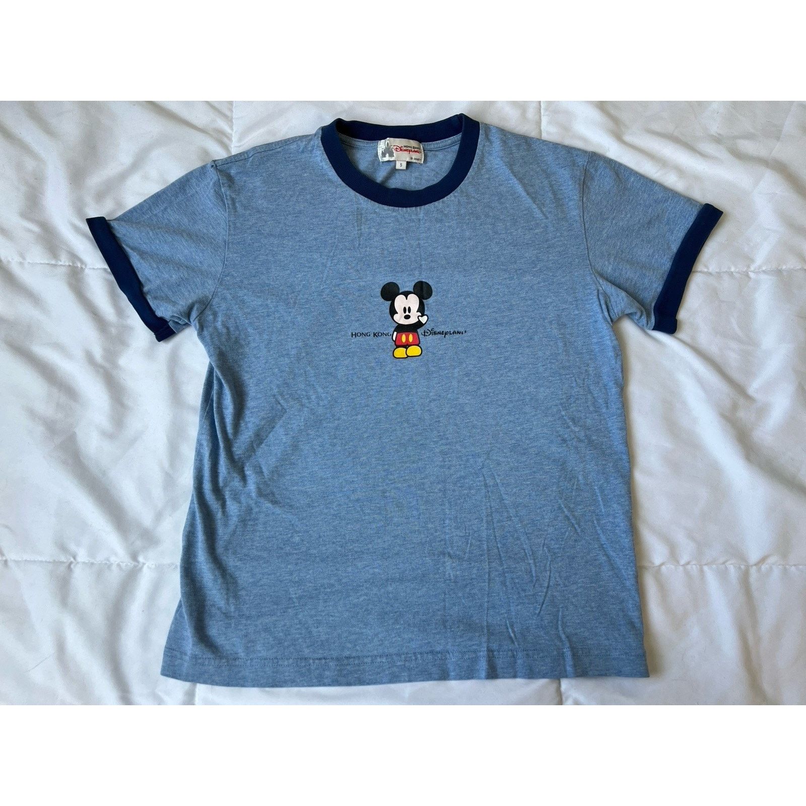 Disney Hong Kong Disneyland Ringer Short Sleeve Women’s Small Size US S / EU 44-46 / 1 - 1 Thumbnail