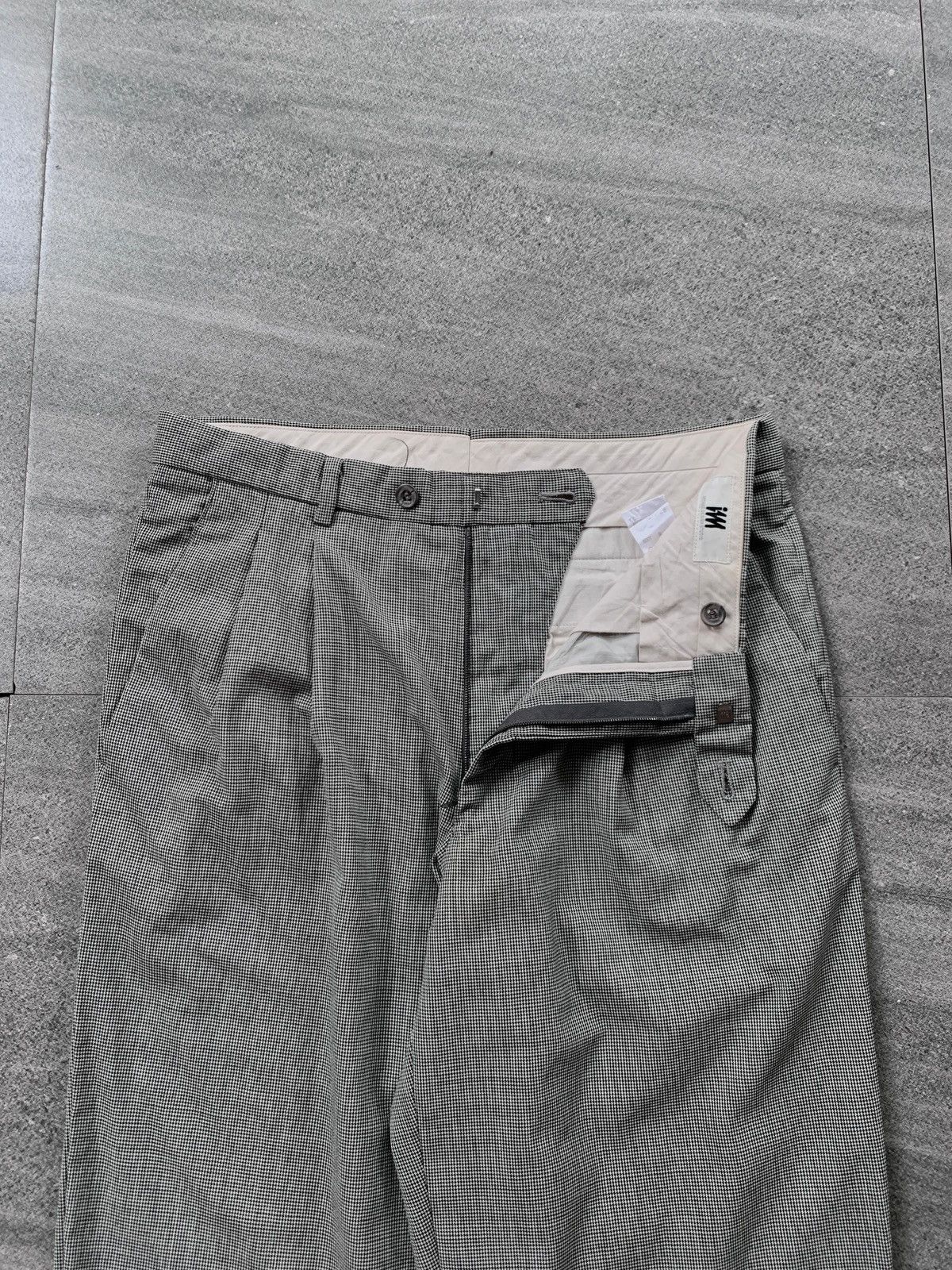 Issey Miyake FREE TAX! Houndstooth Wideleg Trousers Size US 32 / EU 48 - 4 Thumbnail