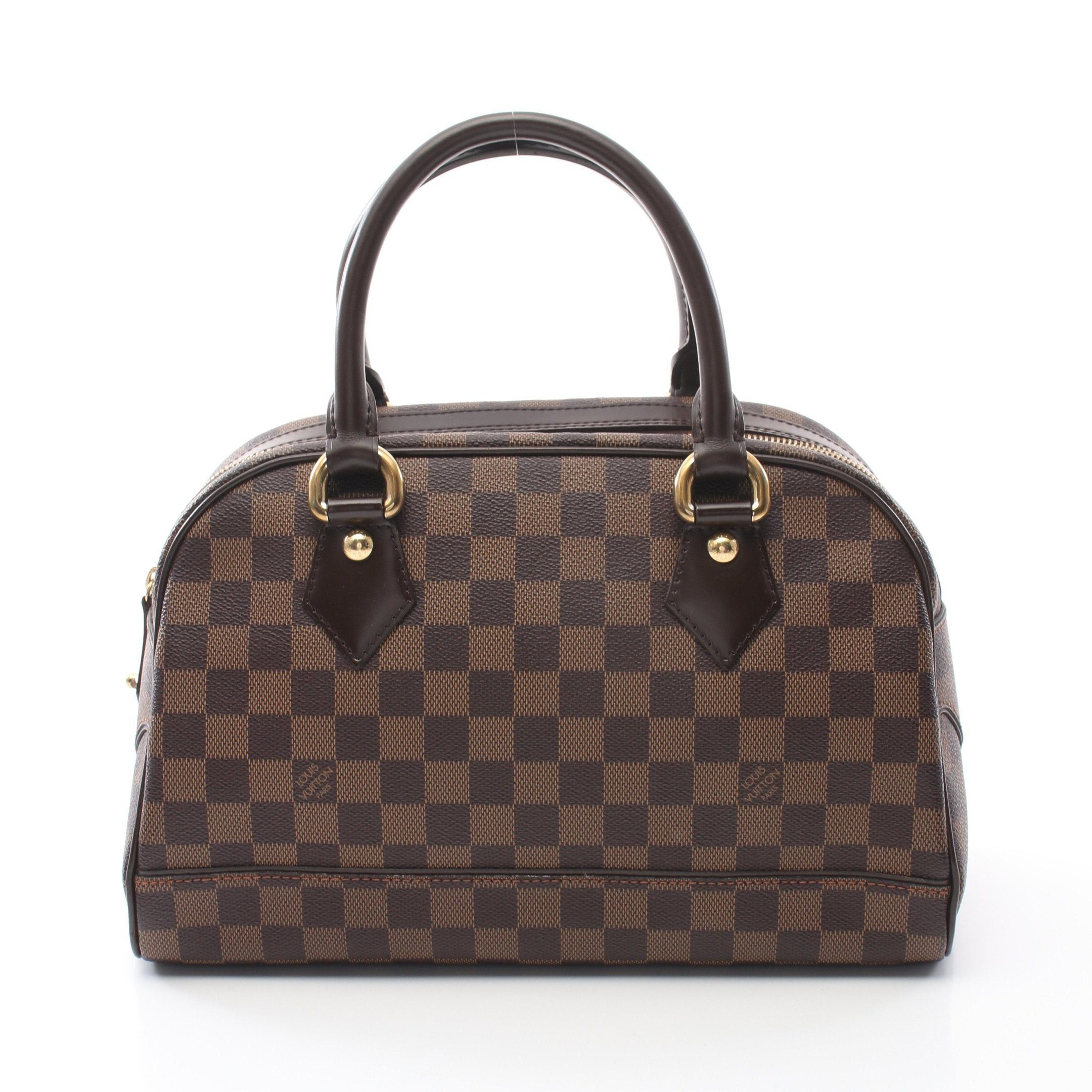 Louis Vuitton Duomo Damier Ebene Handbag Leather Brown