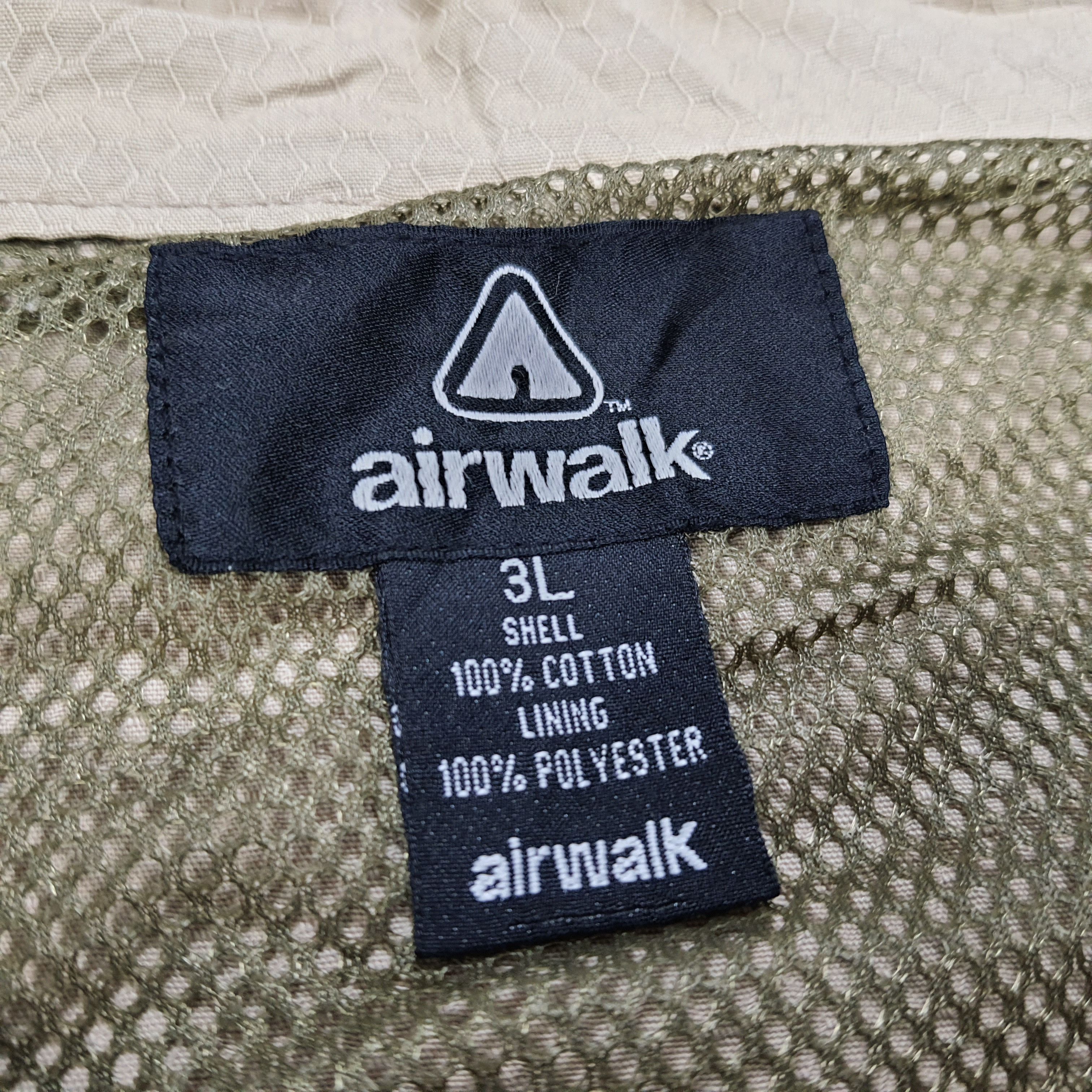 Vintage Airwalk Streetwear Custom Logo Zipper Shirt Jacket