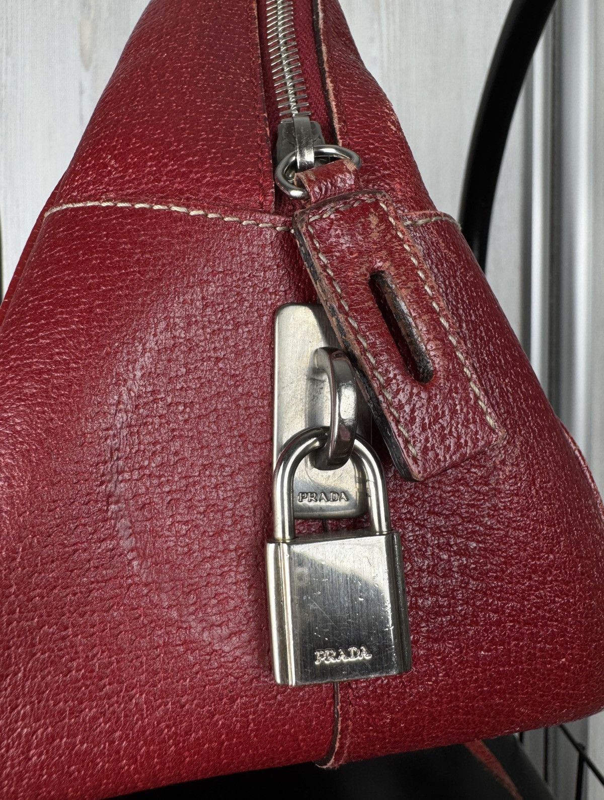 Prada Prada Saffiano Red leather handbag Size ONE SIZE - 13 Thumbnail