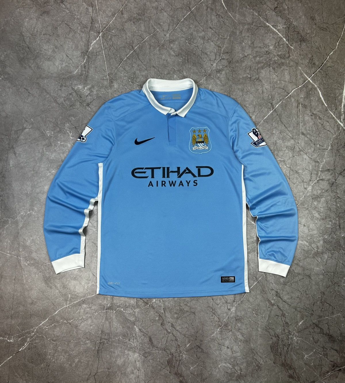 Nike Nike Manchester City De Bruyne 2017/18 home Long Sleeve Size US M / EU 48-50 / 2 - 3 Thumbnail