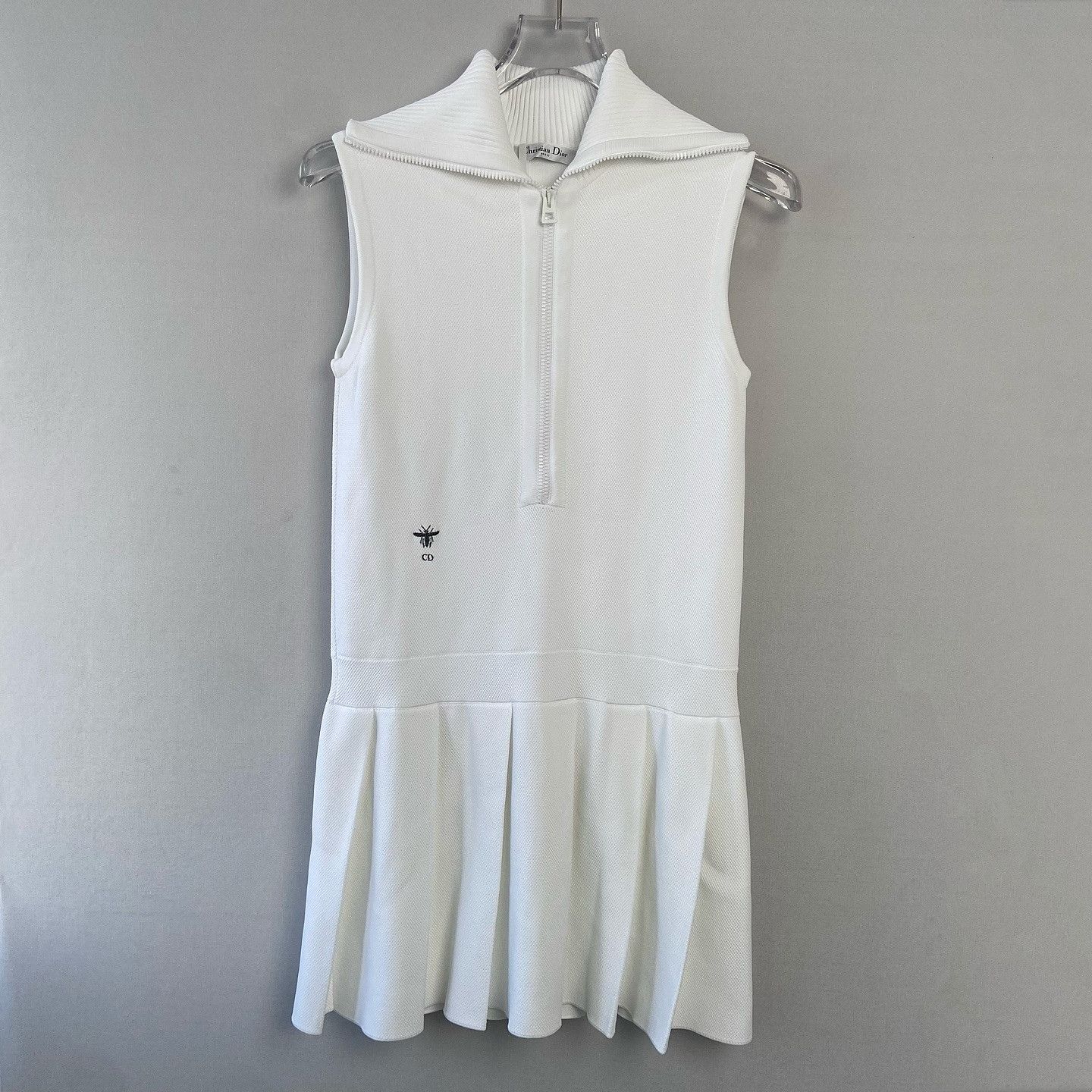 Dior Dior Bee Embroidered Zip Mini Dress Size 34 Size XS / US 0-2 / IT 36-38 - 1 Thumbnail