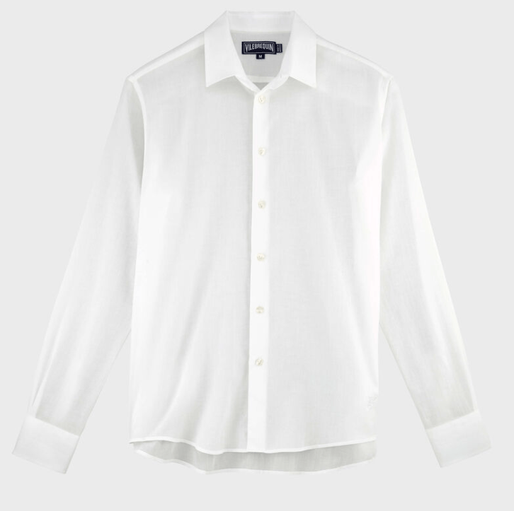 Vilebrequin Vilbrequin White Linen Shirt Size US M / EU 48-50 / 2 - 1 Thumbnail