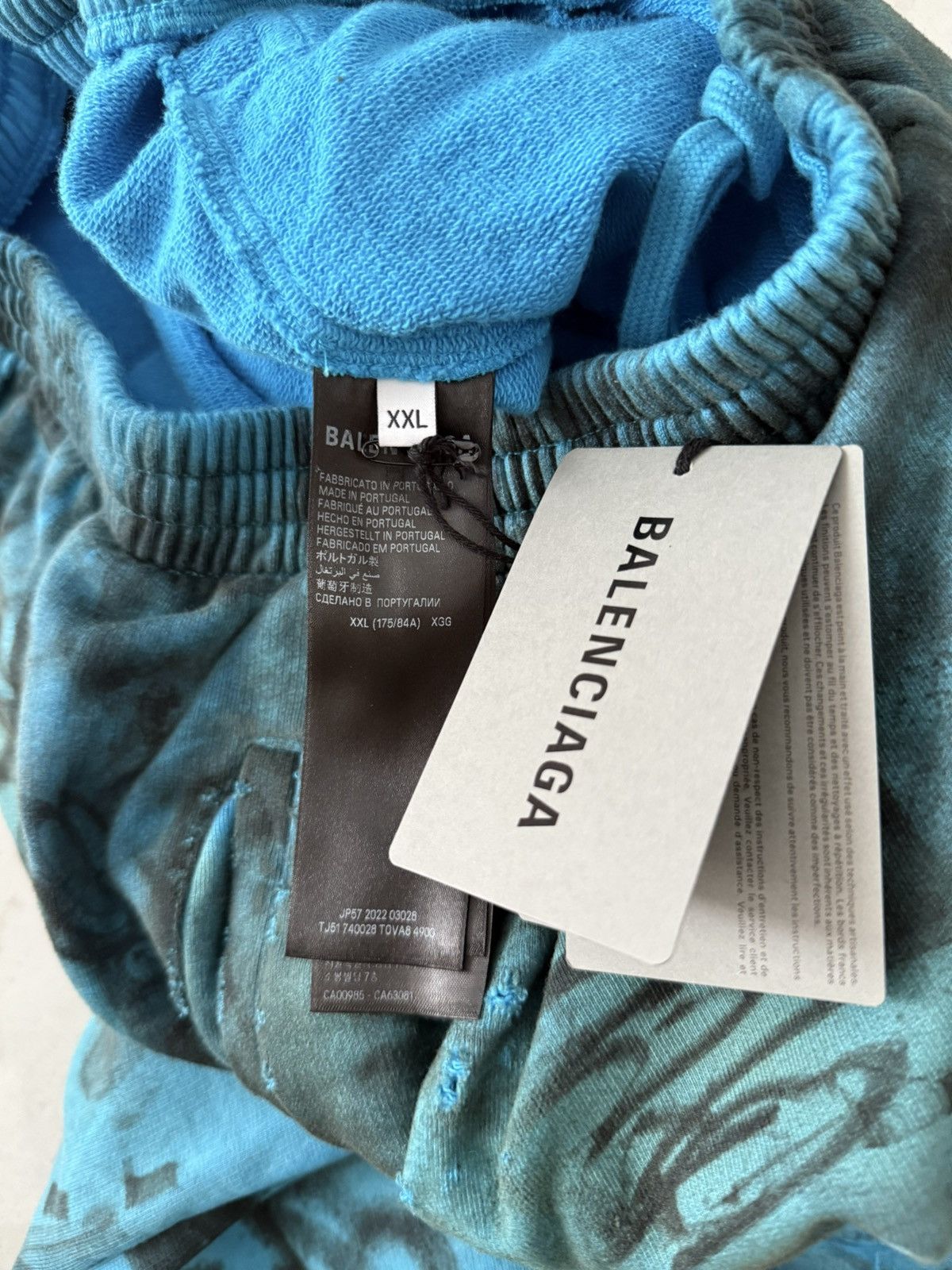 Balenciaga Balenciaga SS23 Blue Skater Graffiti Sweatpants Sz.XXL Size US 40 / EU 56 - 7 Thumbnail