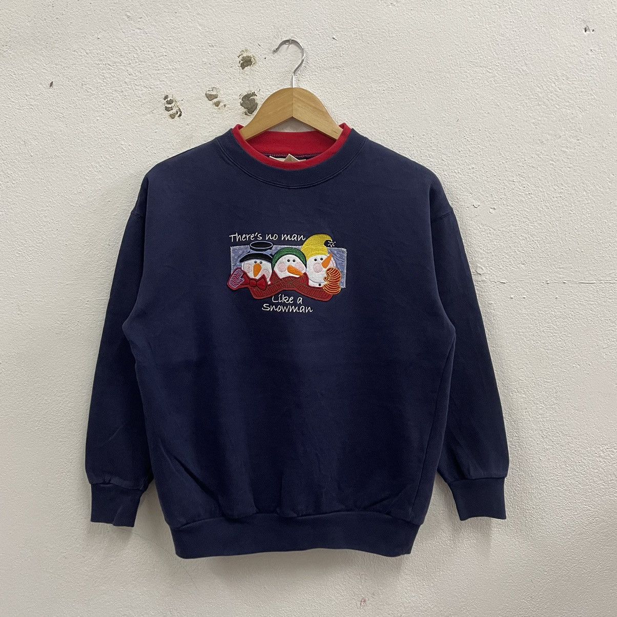 Vintage 🔥Vintage Snowman Cartoon Graphics Sweatshirts Size US M / EU 48-50 / 2 - 1 Thumbnail