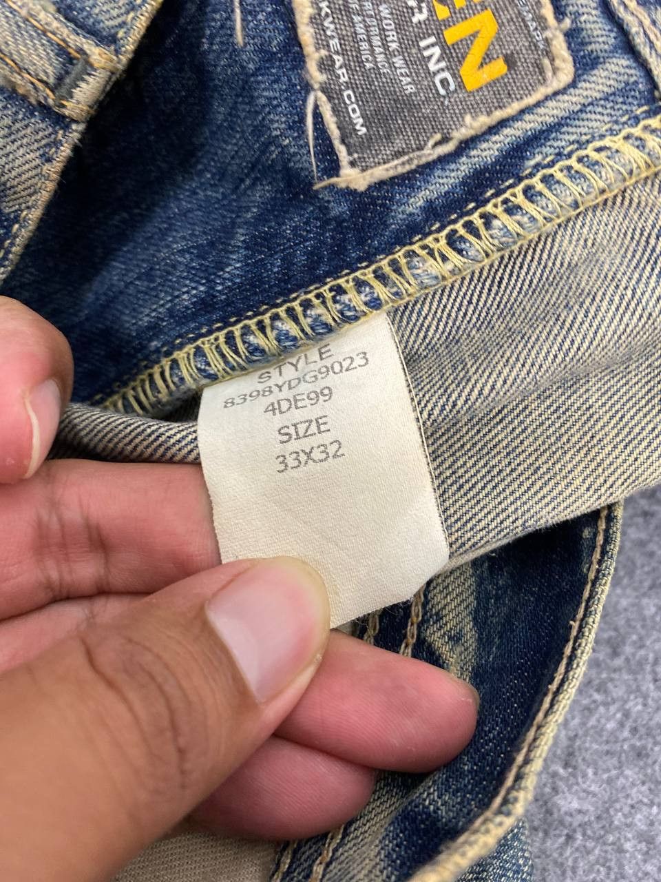 Japanese Brand vintage japanese brands double knee denim Size US 35 - 14 Thumbnail
