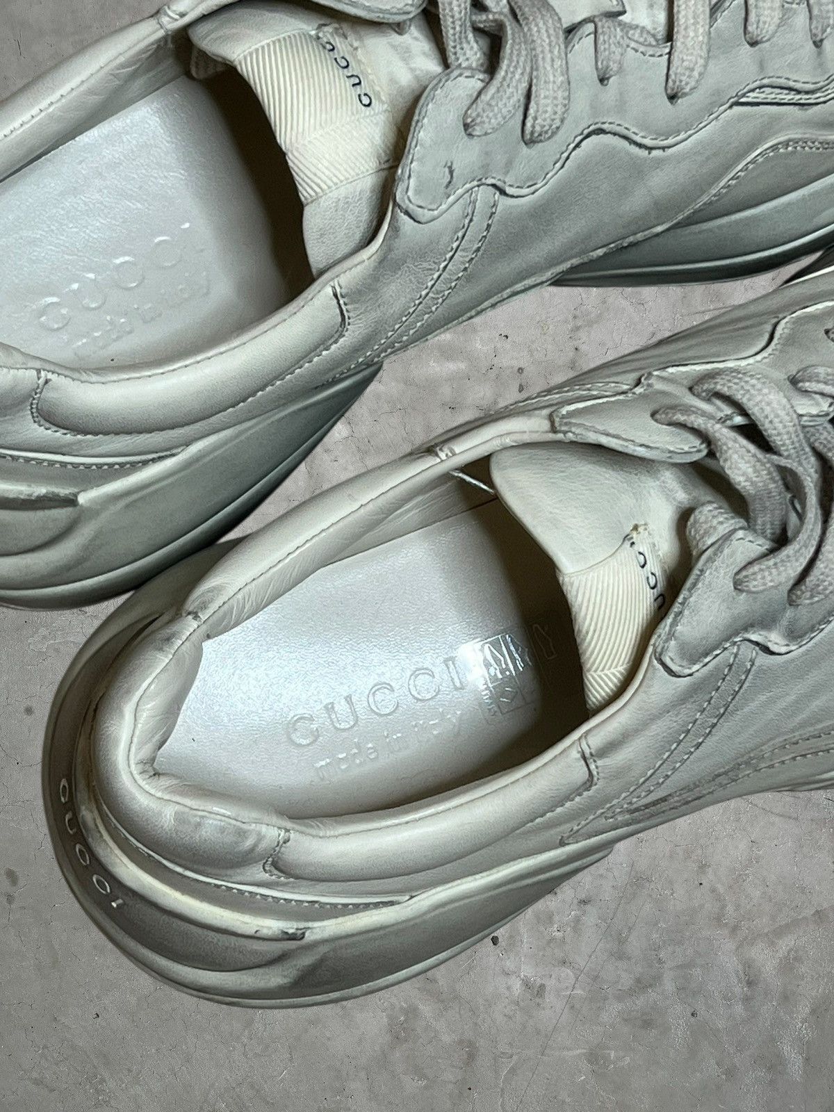 Gucci Gucci Rhyton Leather Sneakers Size US 12 / EU 45 - 4 Thumbnail